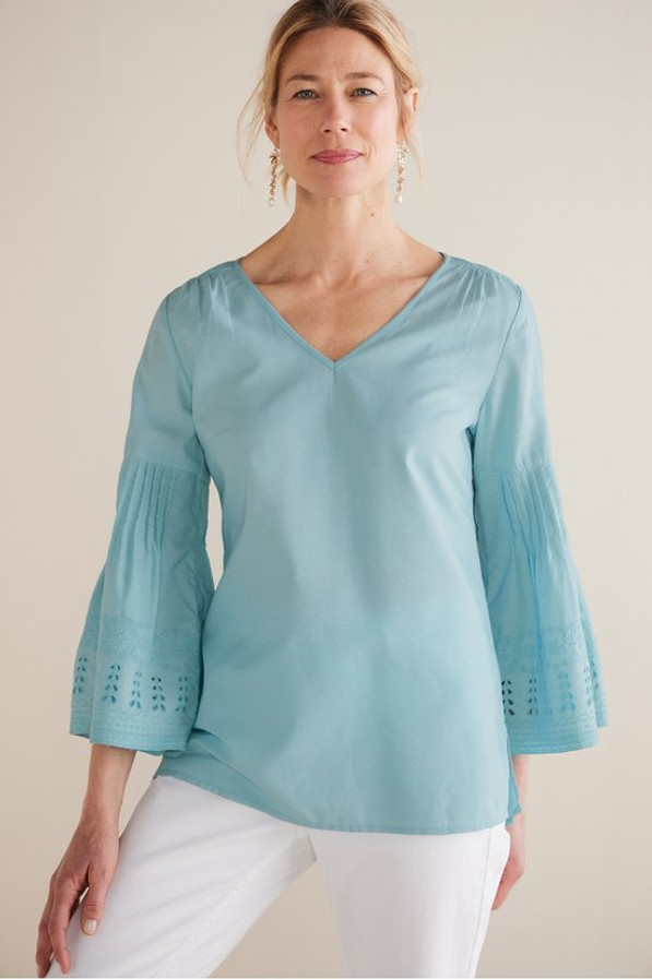 Heloise Eyelet Sleeve Tunic