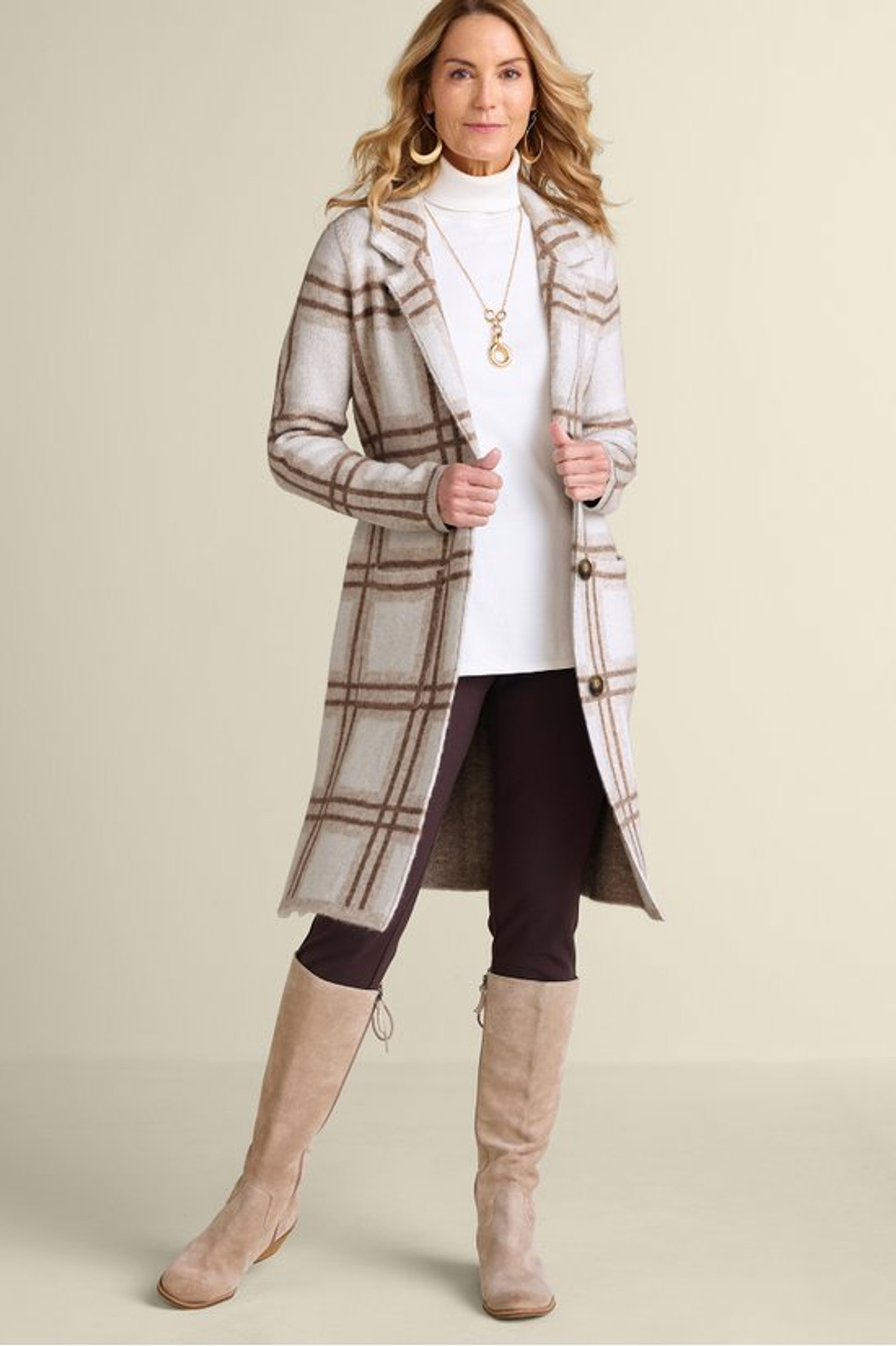 Dulcie Plaid Cardigan