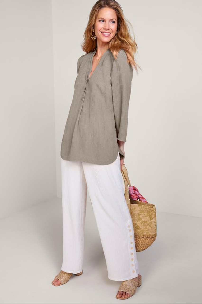 Oceo Gauze Button Tunic
