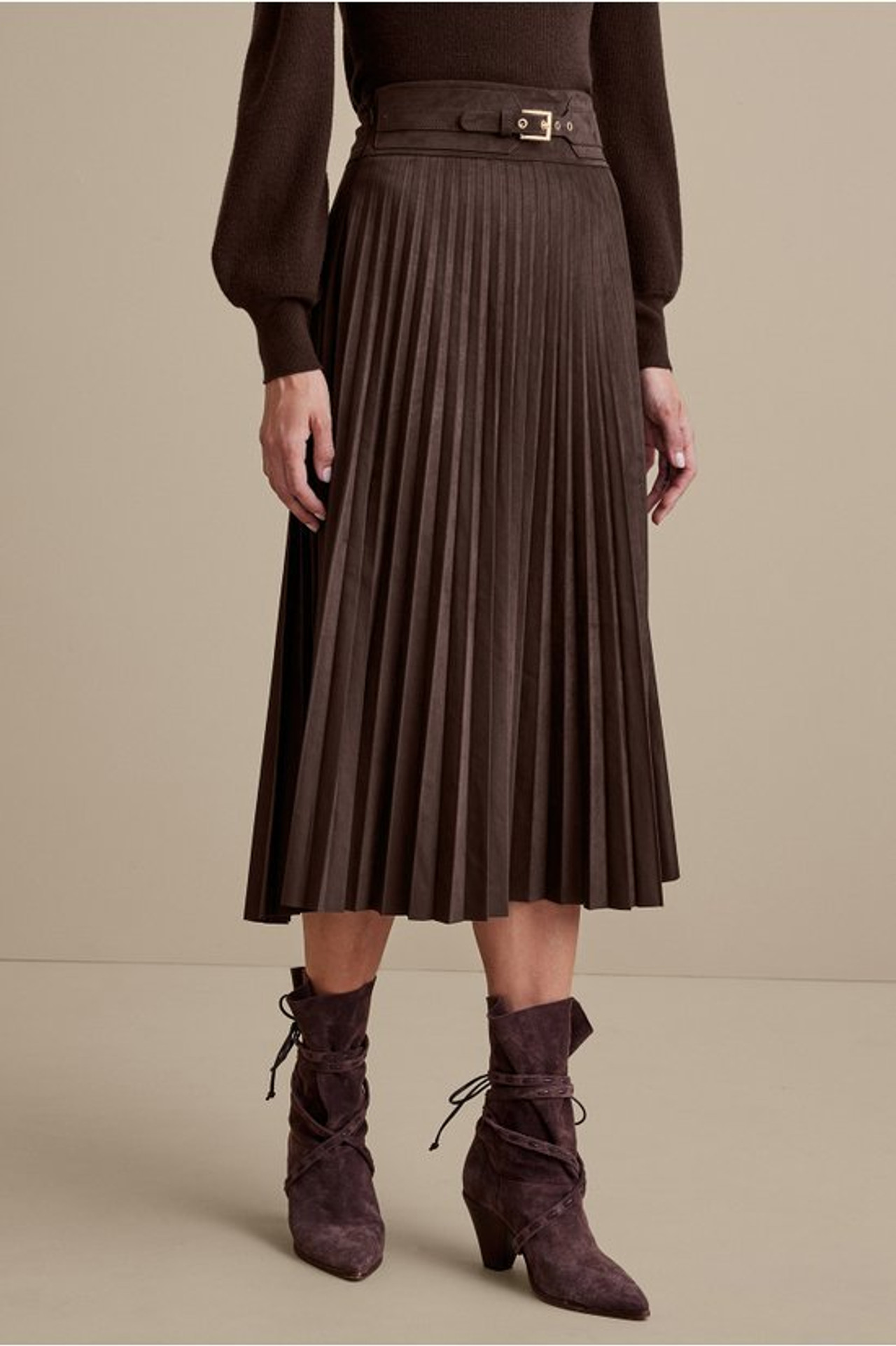 Lavina Faux Suede Skirt