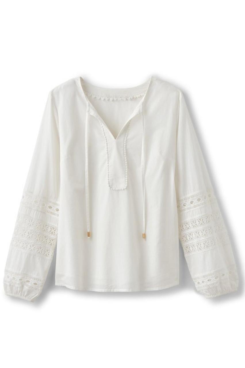 Prospera Lace Trim Top