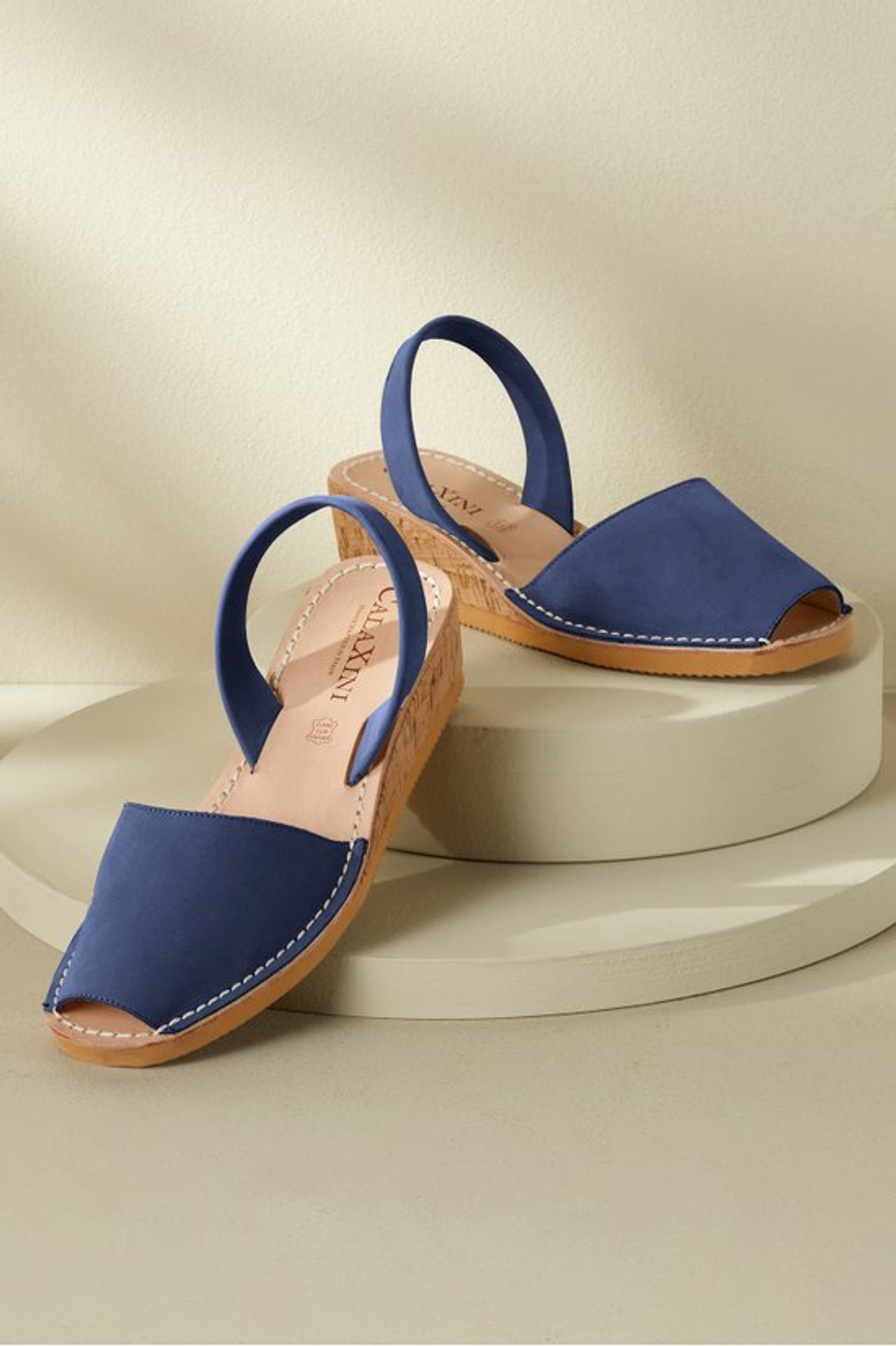 CalaXini Cork Wedge Sandals