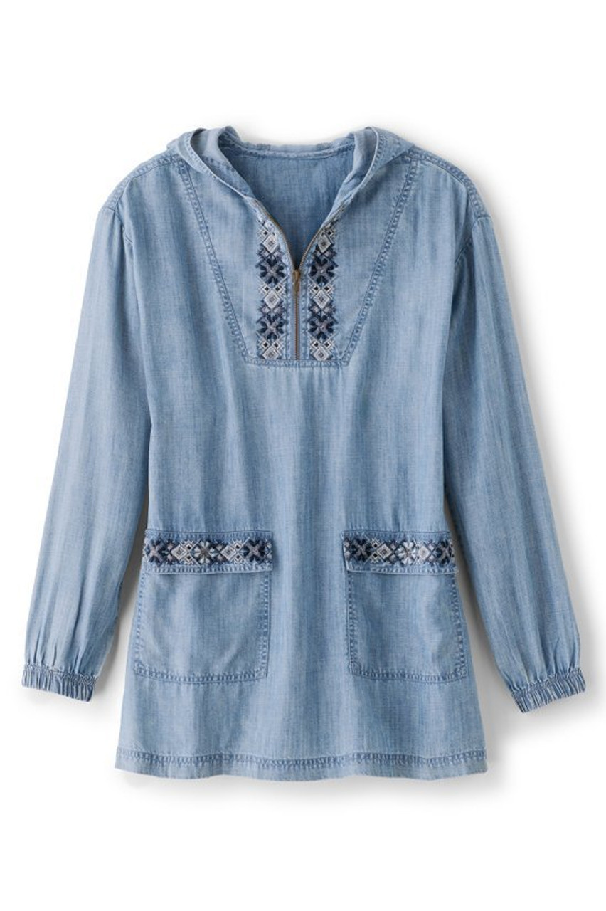 Evie Embroidered TENCEL™ Hoodie