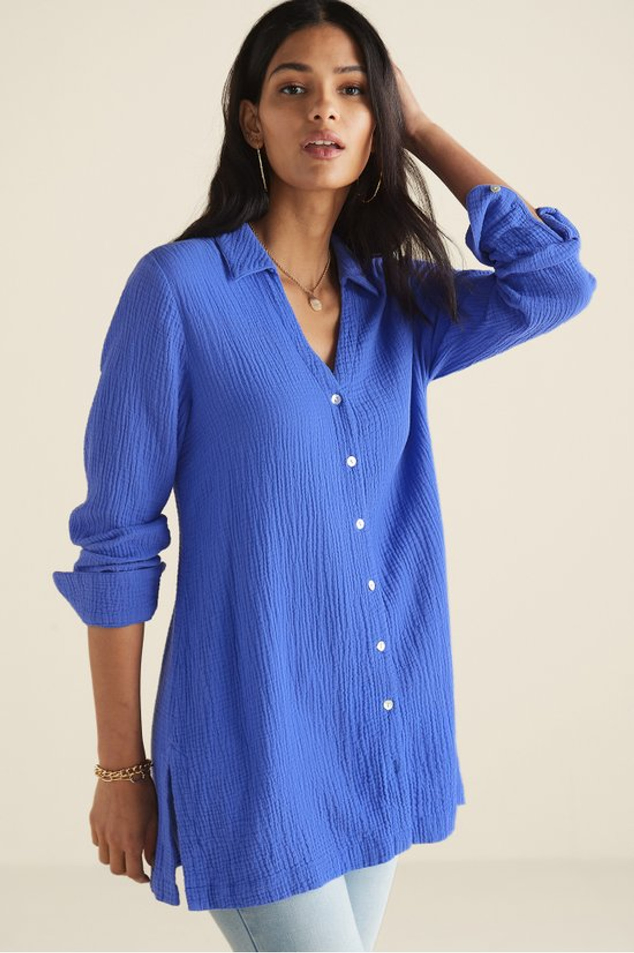 Escambia Gauze Tunic Shirt