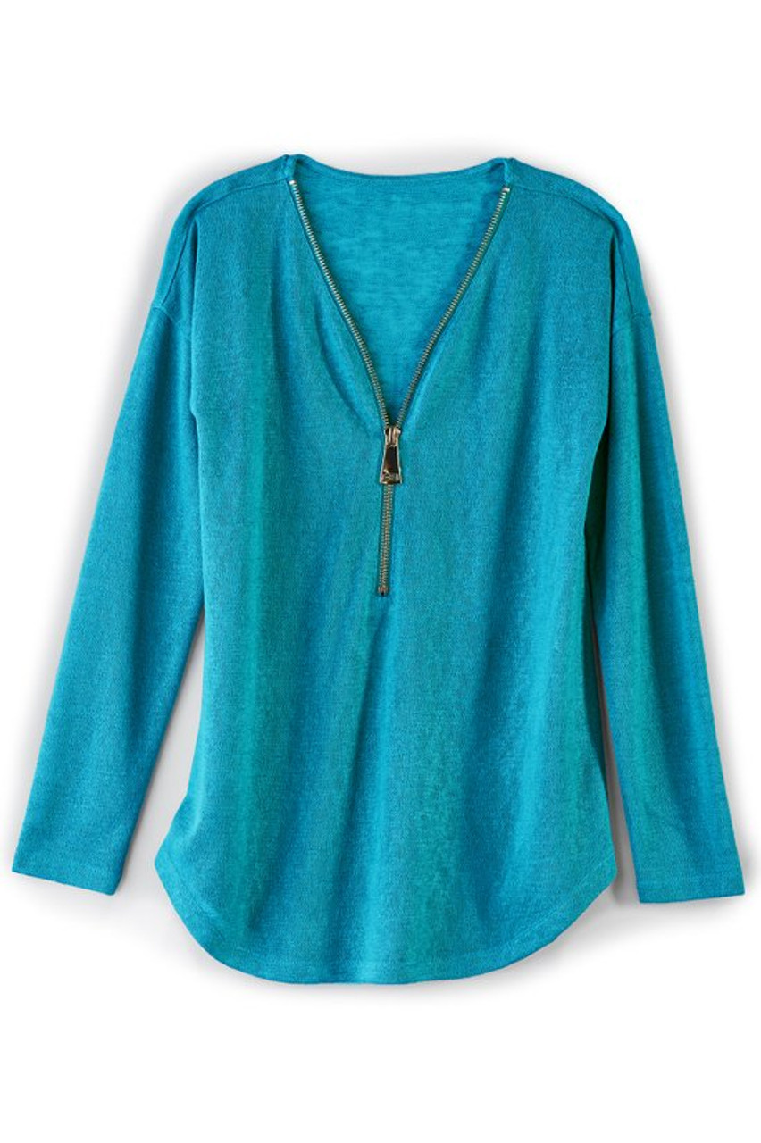 Valentina Zip Sweater   2216