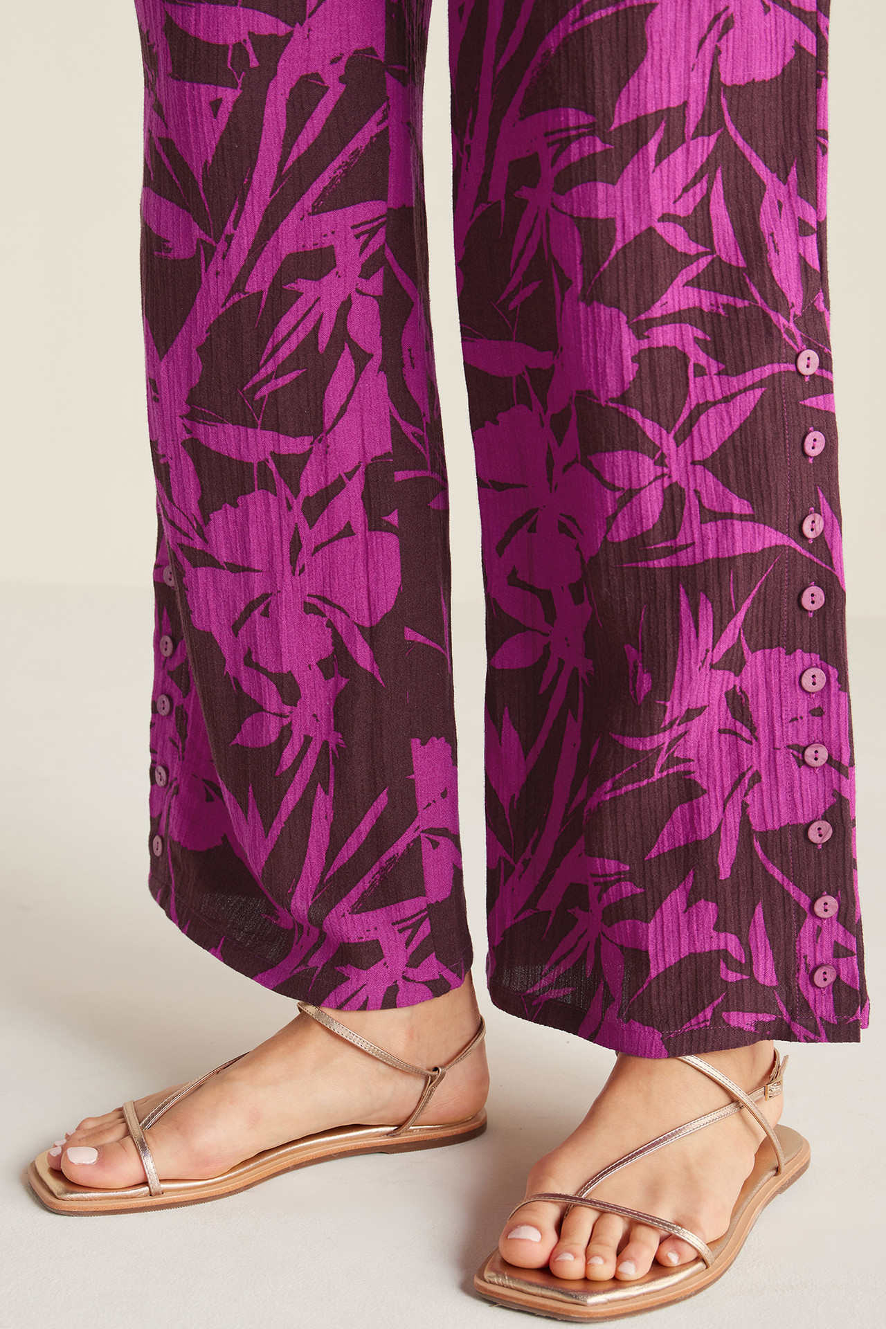 Oceo Gauze Wide-Leg Pants1474