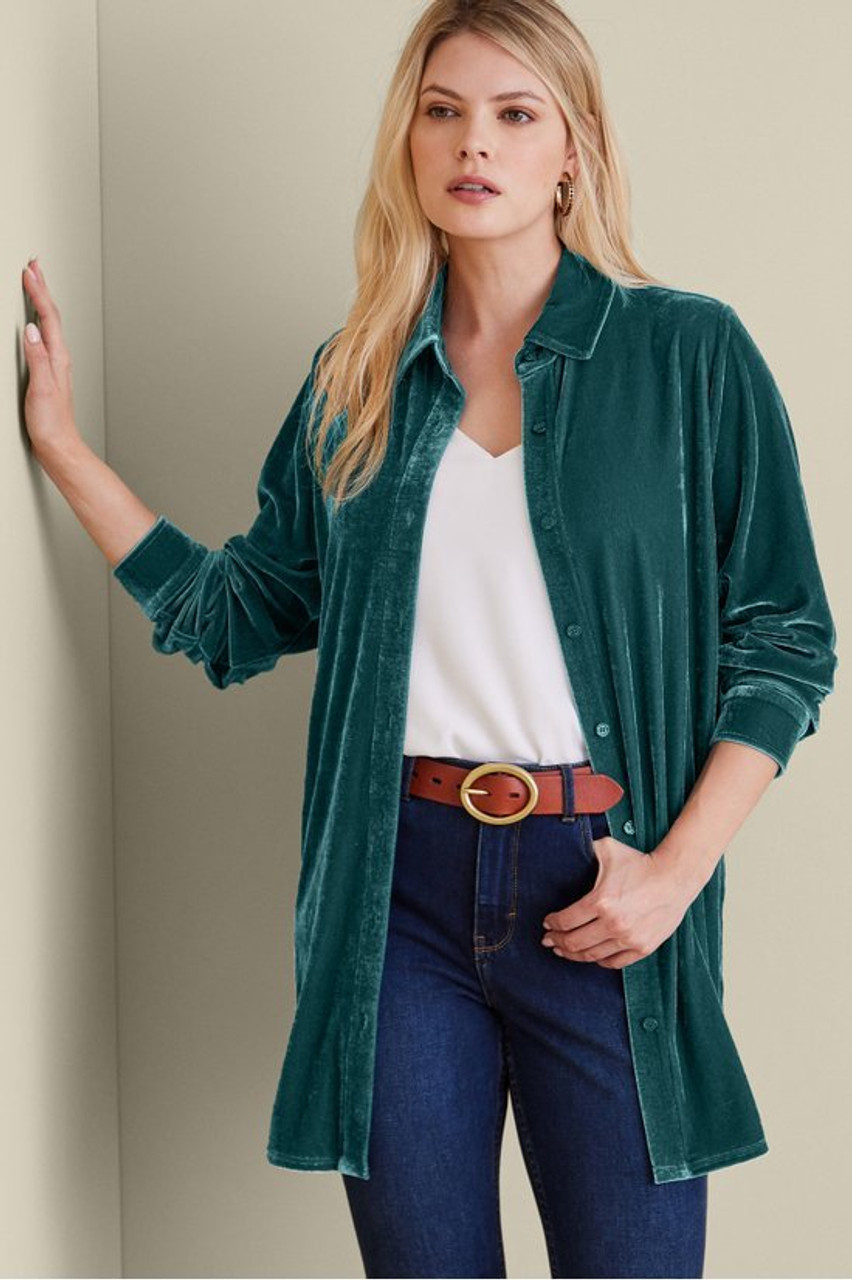 Velvet Boyfriend Tunic Shirt1479