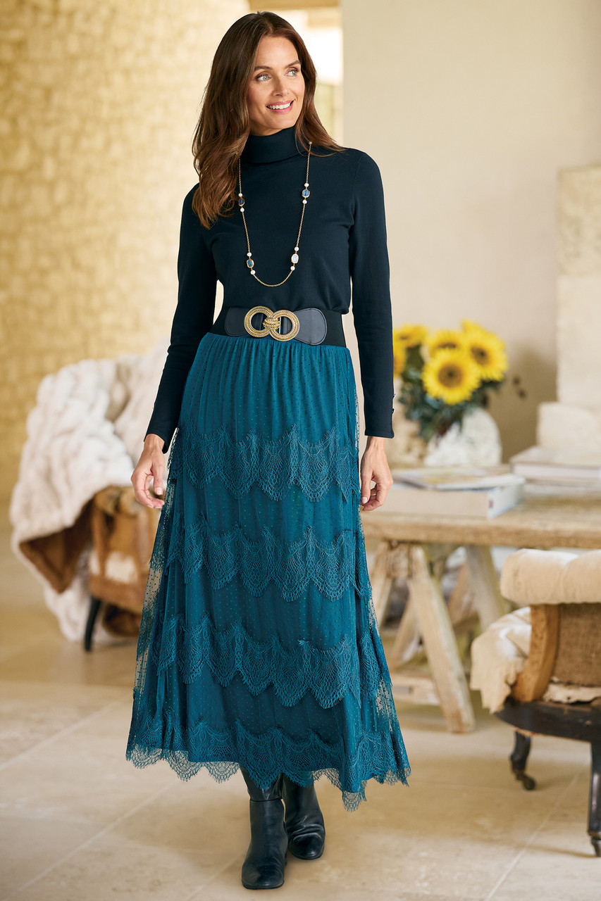 Frederica Lace Maxi Skirt