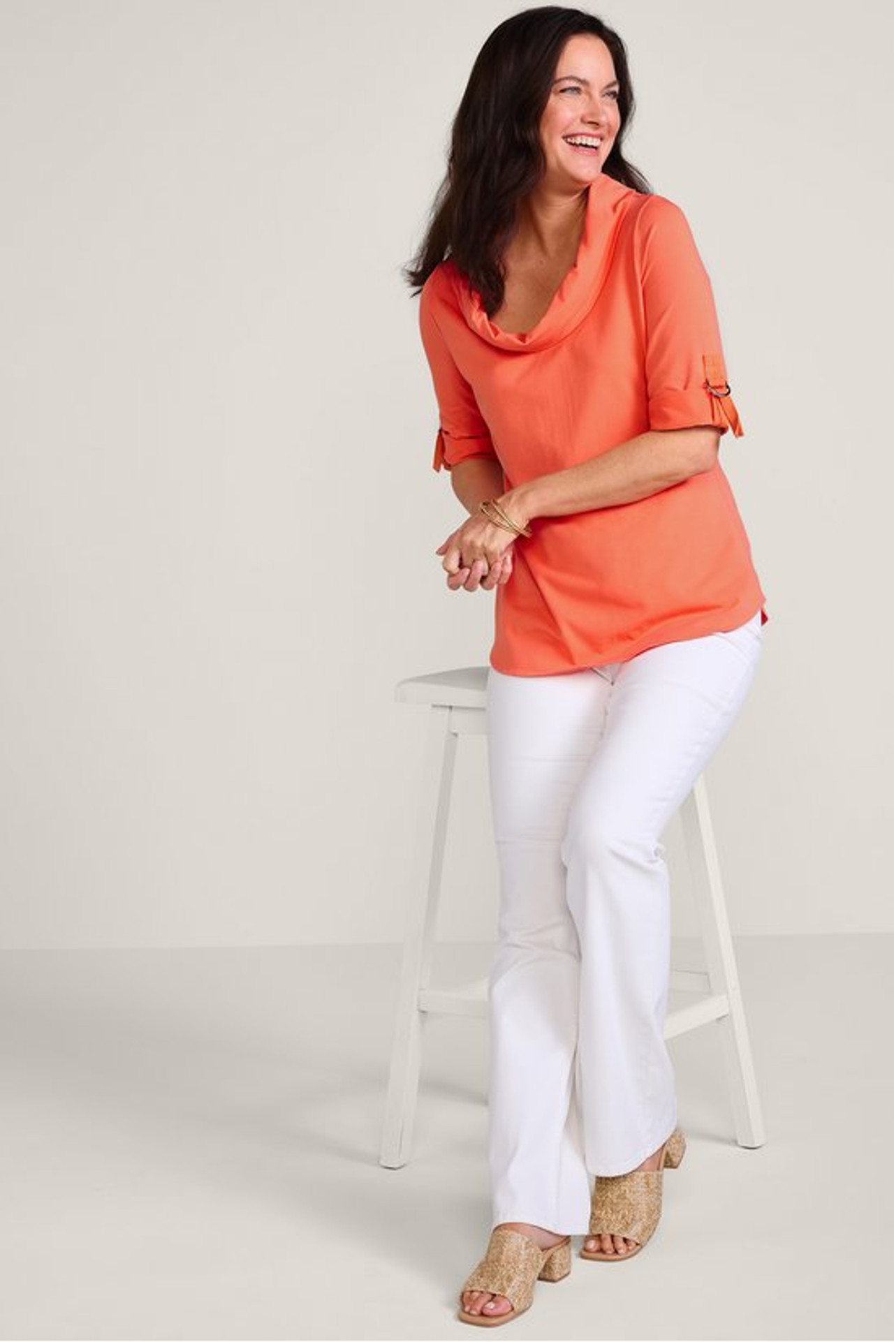 Madison Cowl Neck Tee