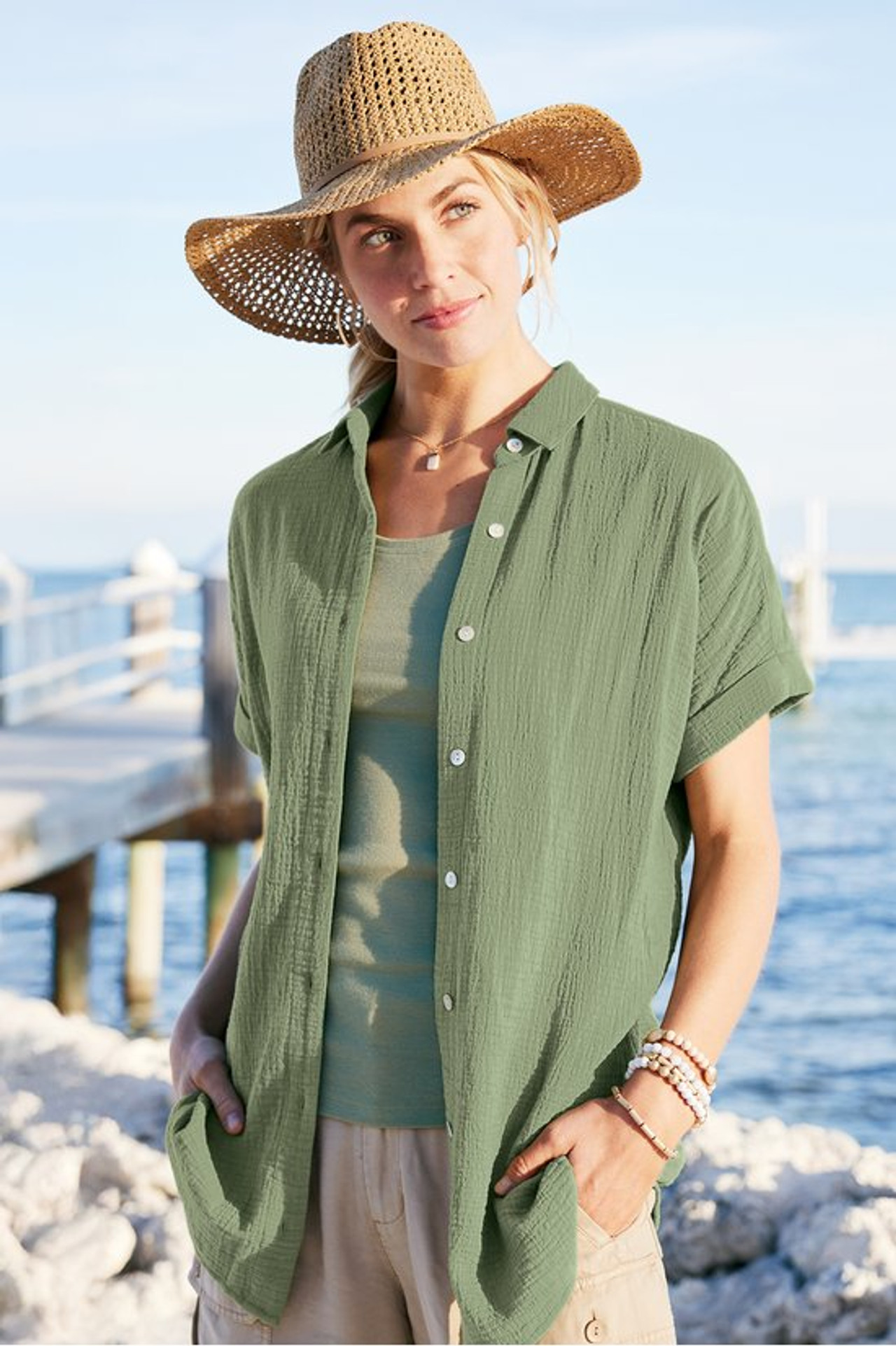 Je Veux Gauze Top1335