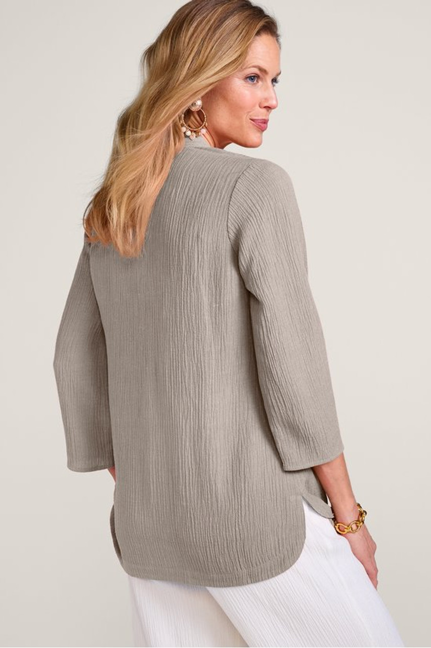 Oceo Gauze Button Tunic