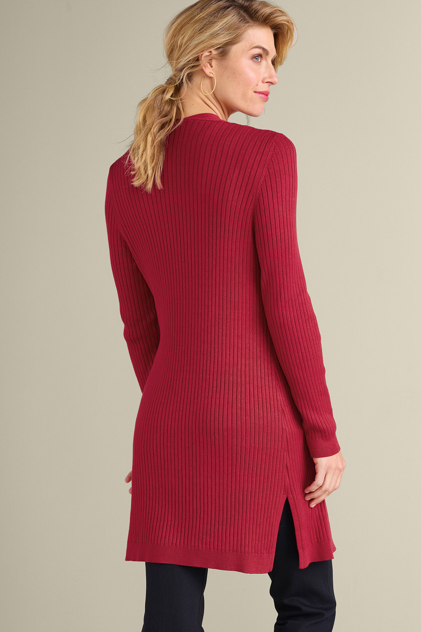 SoftEssential™ Ribbed Long Cardi1483