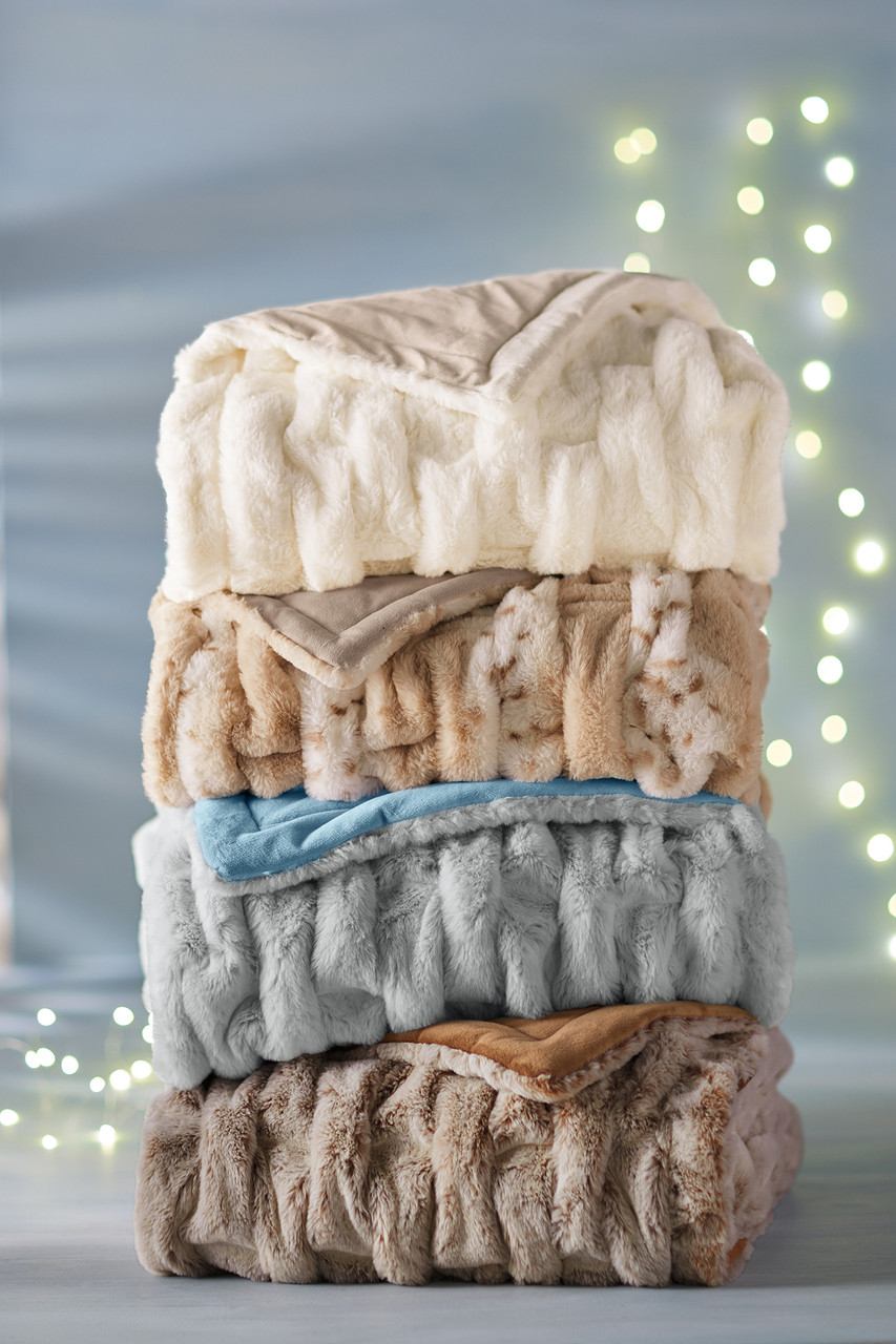 La Parisienne Faux Fur Throw