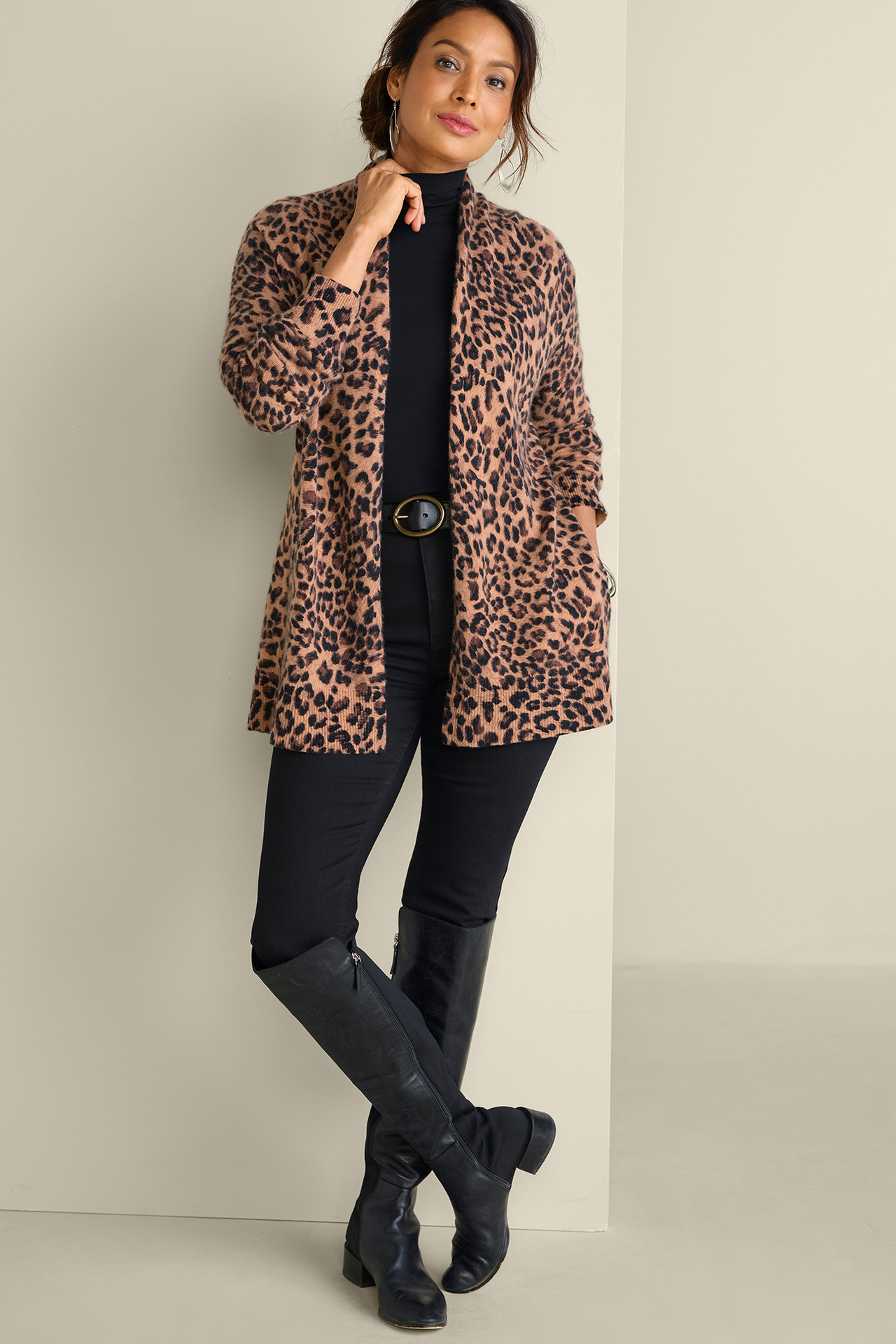 Sibyl Cashmere Printed Cardigan