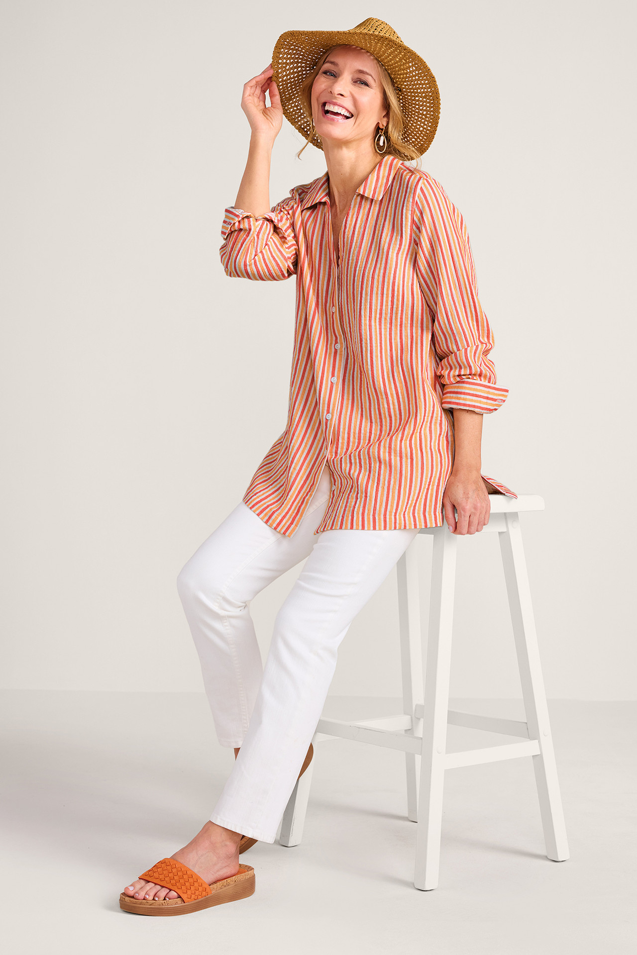 Escambia Gauze Tunic Shirt
