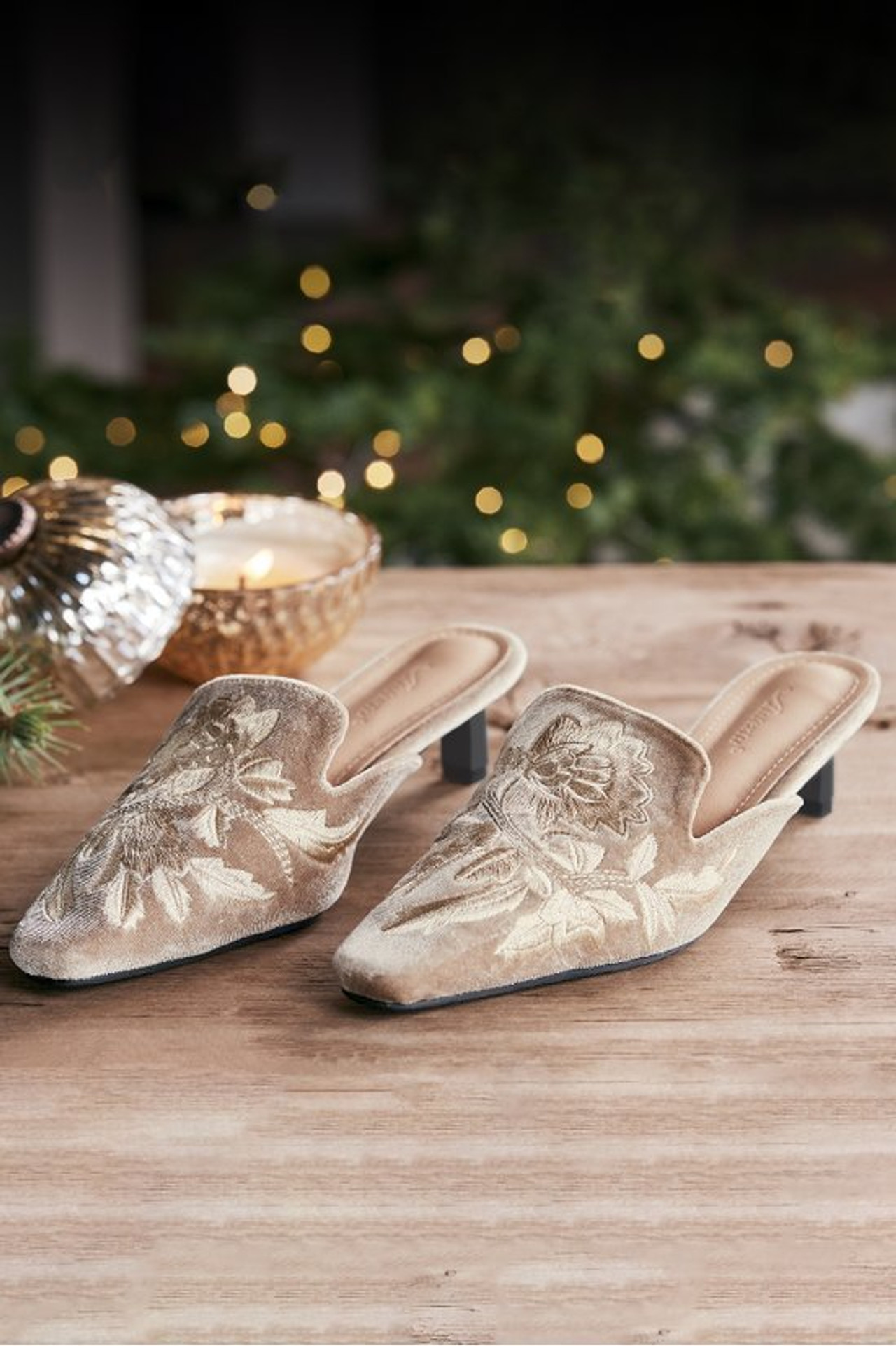 Carolina Embroidered Mule