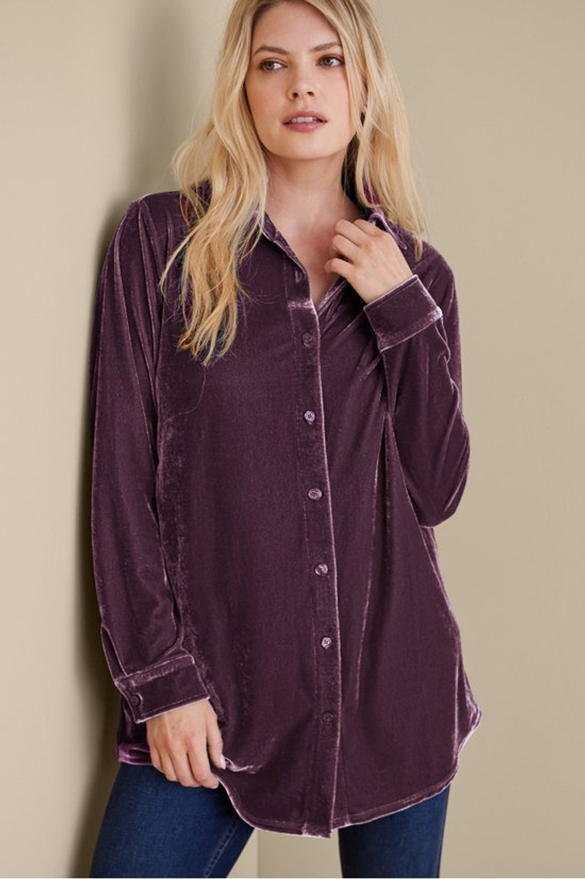 Velvet Boyfriend Tunic Shirt1479