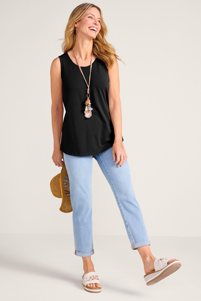 SoftEssential™ Supima® Isabel Sleeveless Tunic