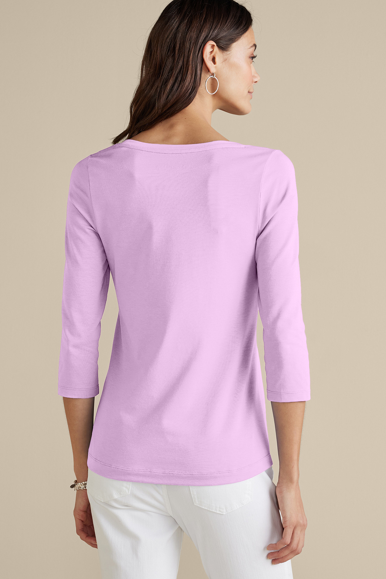 SoftEssential™ Supima® 3/4 Sleeve Tee