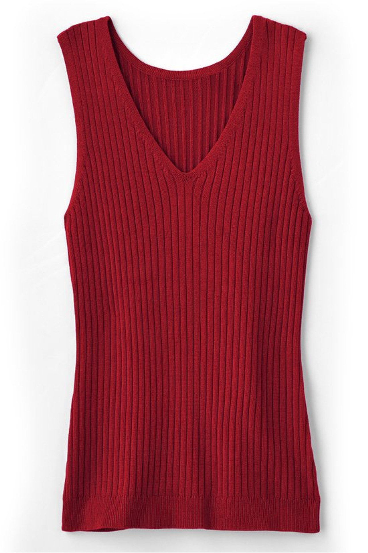 SoftEssential™ Ribbed Sweater Tank   2242