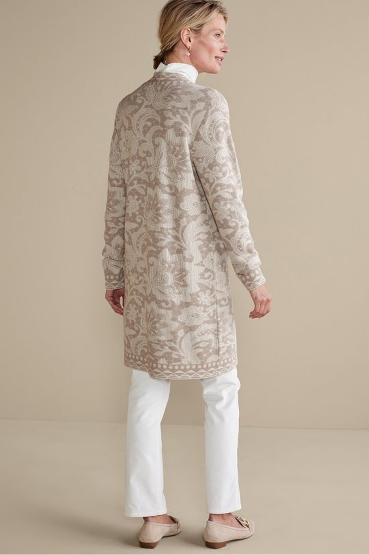 Ivy Shimmer Long Cardigan