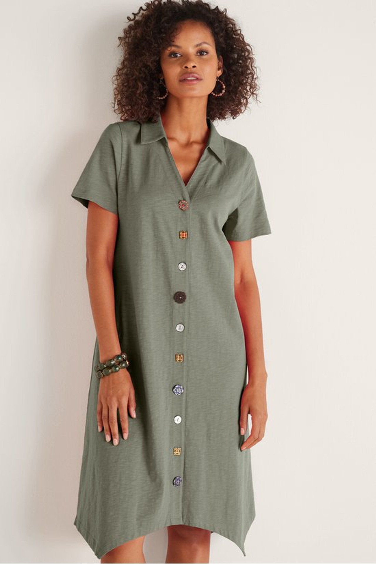 Danielle Button Dress1338