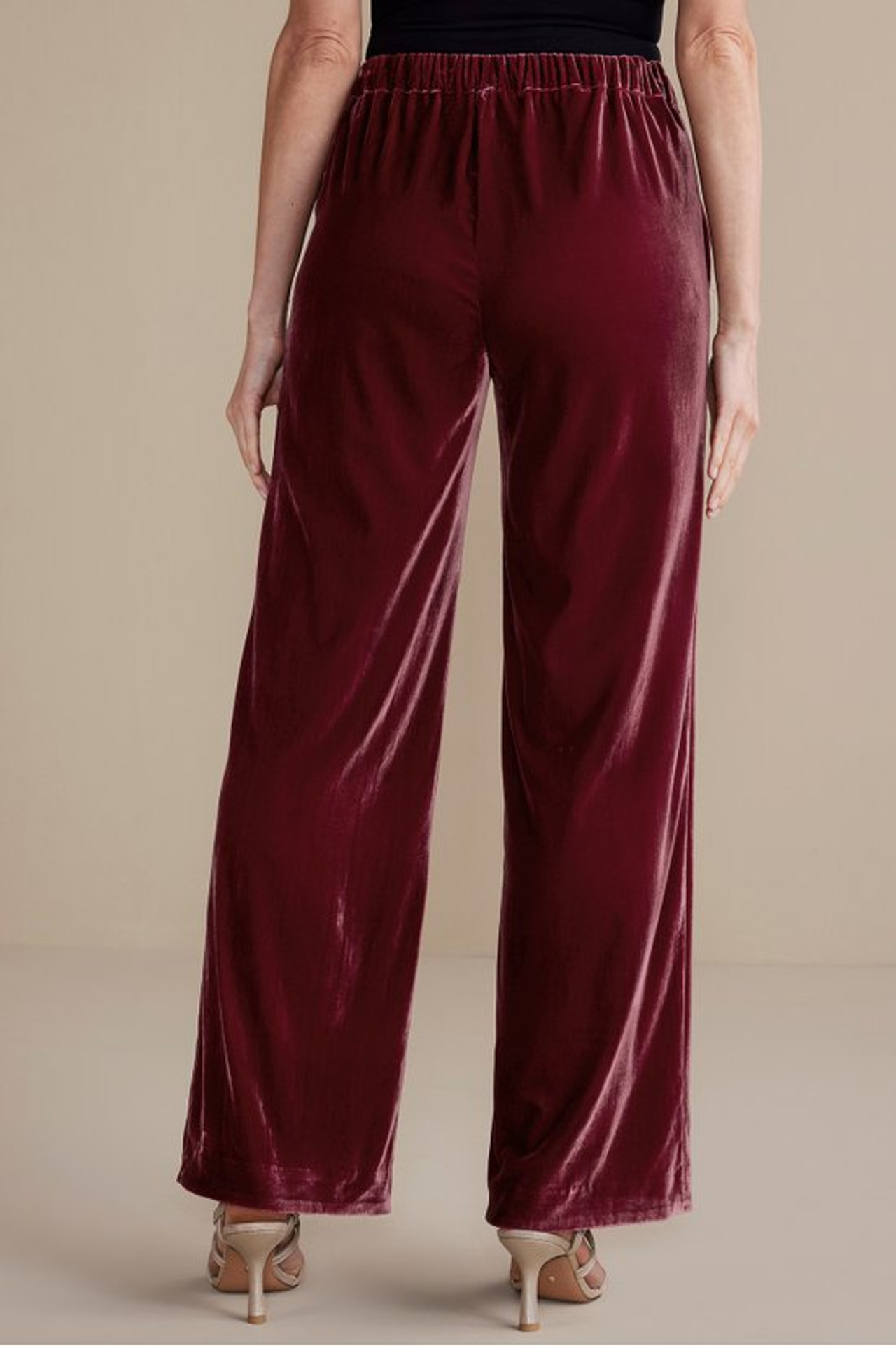 Aria Velvet Wide Leg Pants