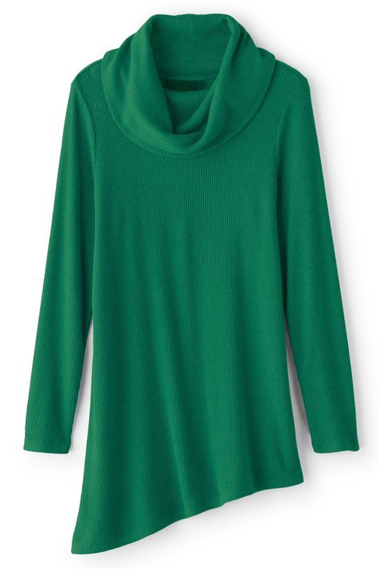 Kayla Rib Knit Cowl Neck Tunic