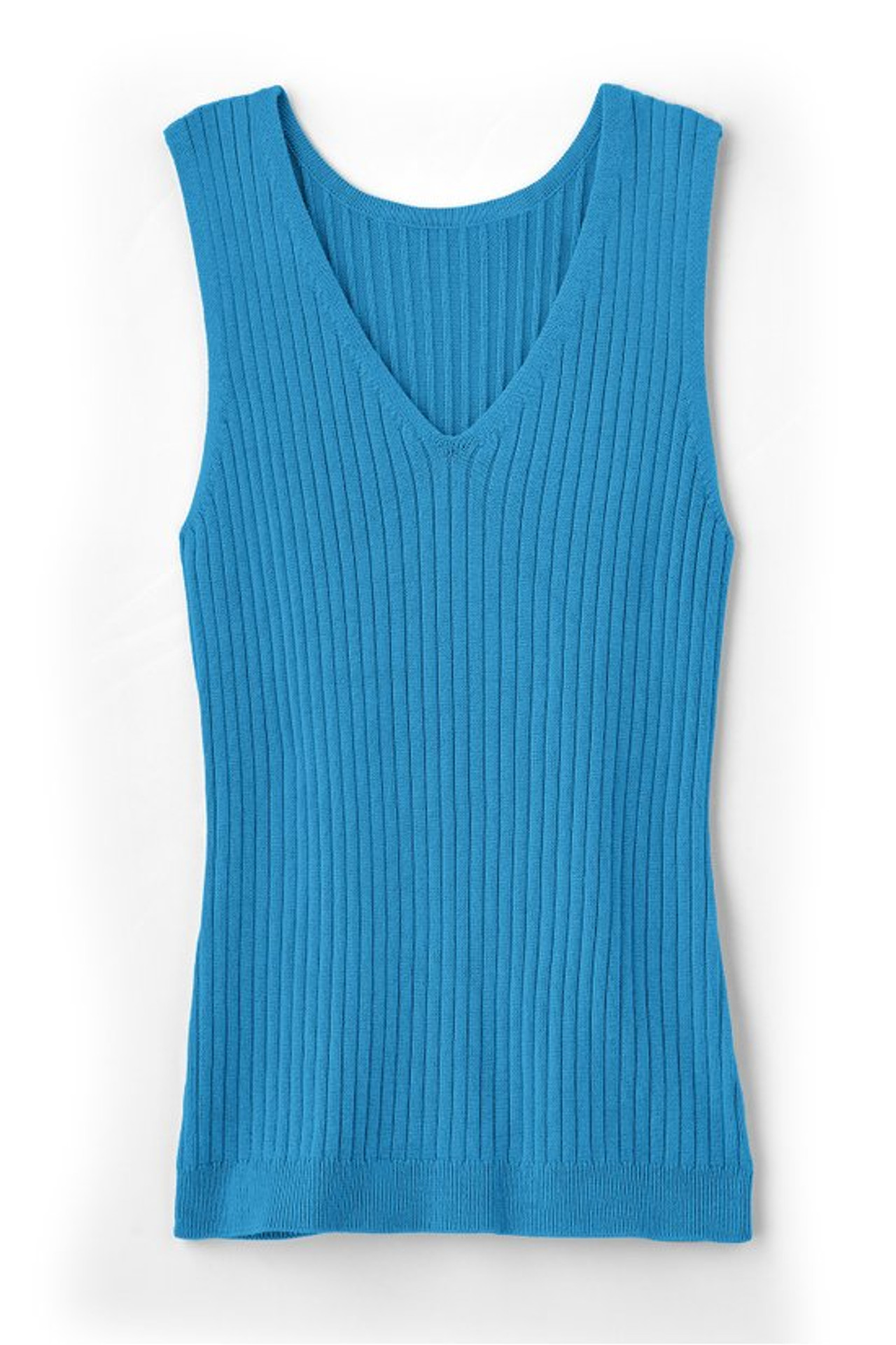SoftEssential™ Ribbed Sweater Tank   2242