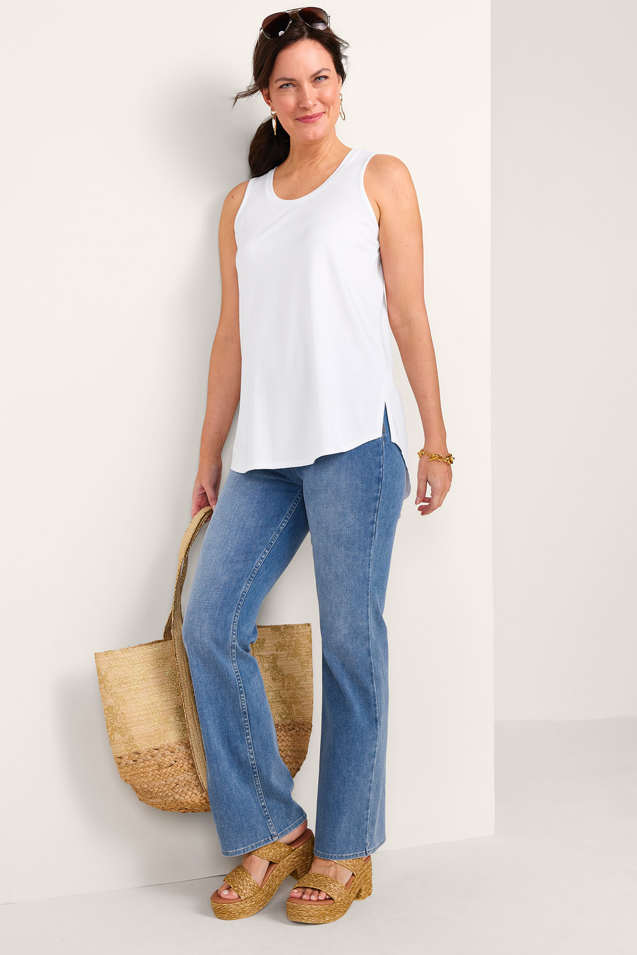 SoftEssential™ Supima® Isabel Sleeveless Tunic