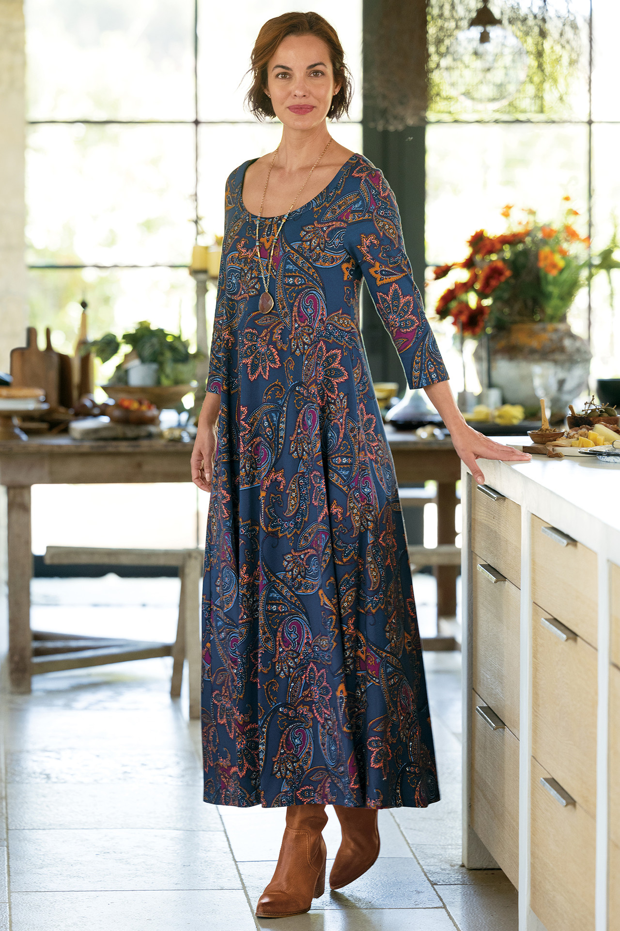 Santiago 3/4 Sleeve Dress1183