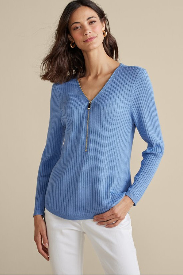 SoftEssential™ Ribbed Valentina Sweater