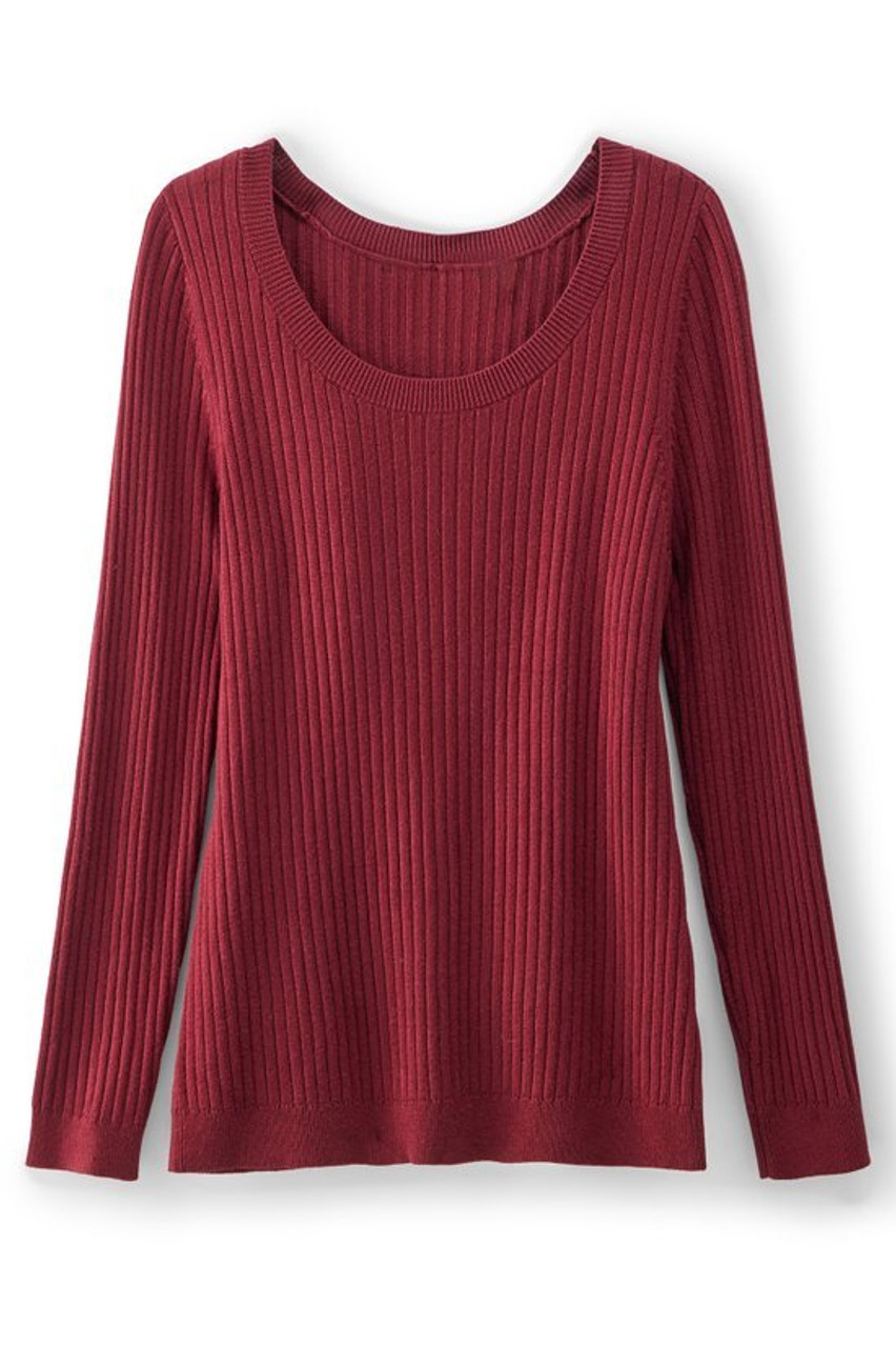 SoftEssential™ Ribbed Pullover Sweater
