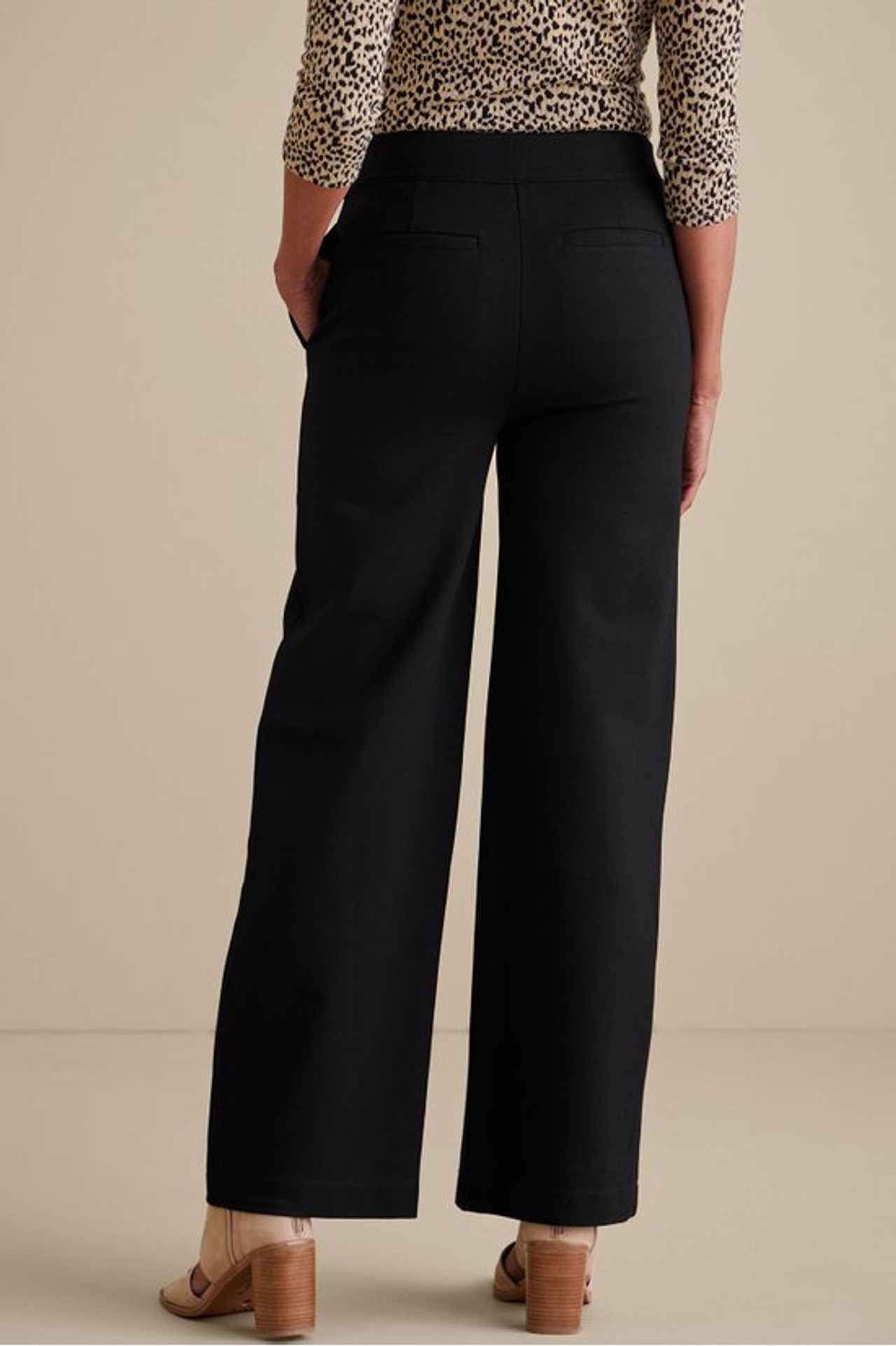 SoftEssential™ Ponte Wide Leg Pants