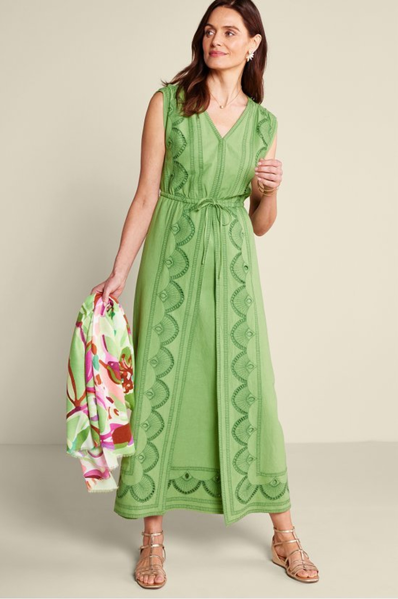 Ellison Linen Blend Maxi Dress