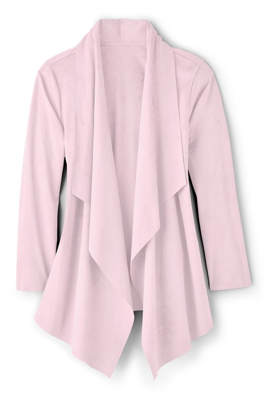 Shape Drape Faux Suede Jacket