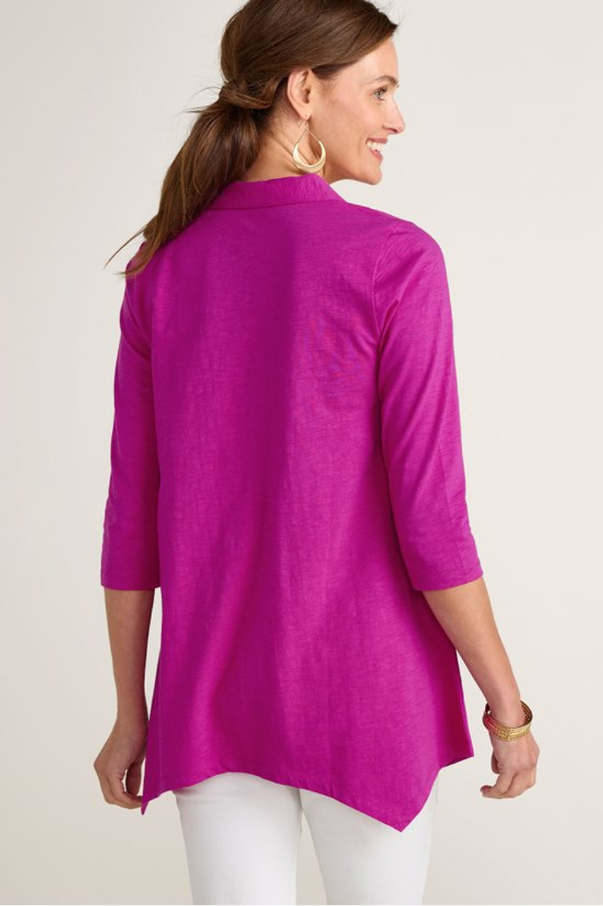 Danielle Button 3/4 Sleeve Tunic