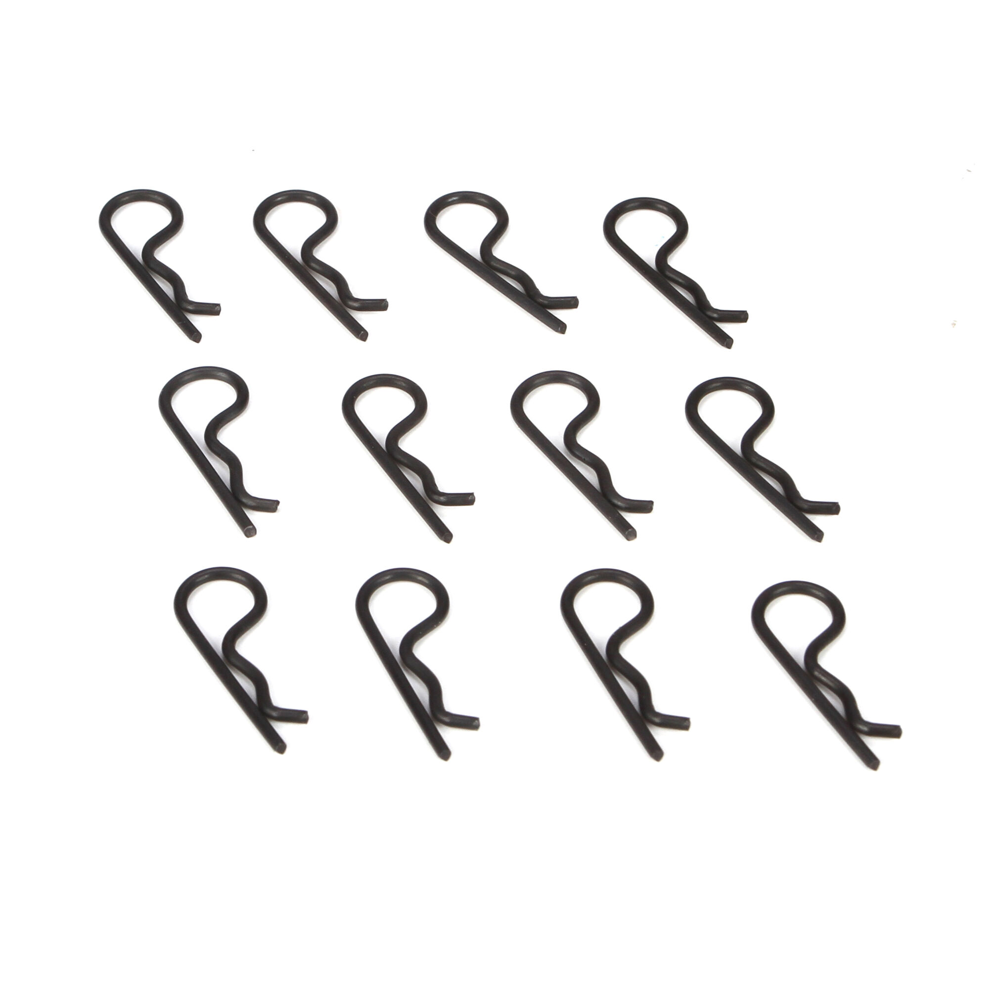 Team Losi Racing Body Clips, Black (12): 22/22-4