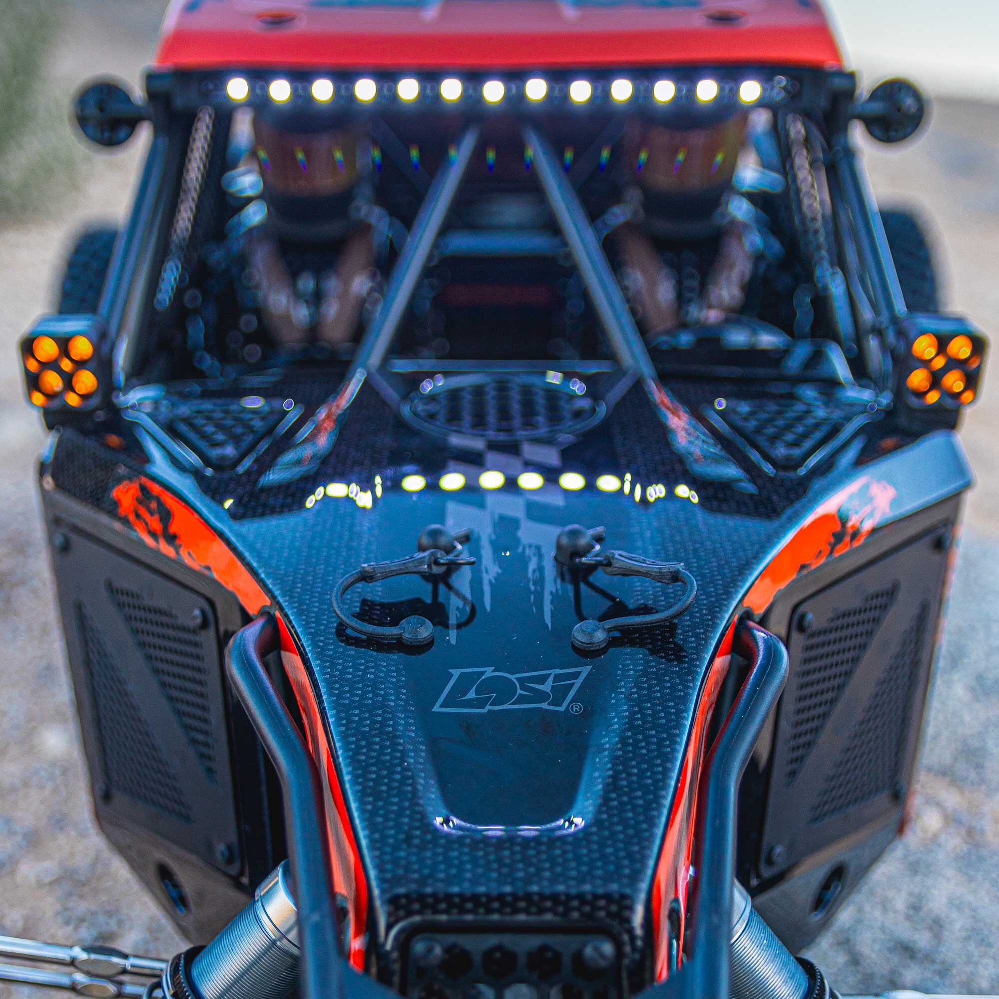 Losi 1/6 8IGHT Super Lasernut 6S 4X4 RTR Brushless Desert Buggy, Red