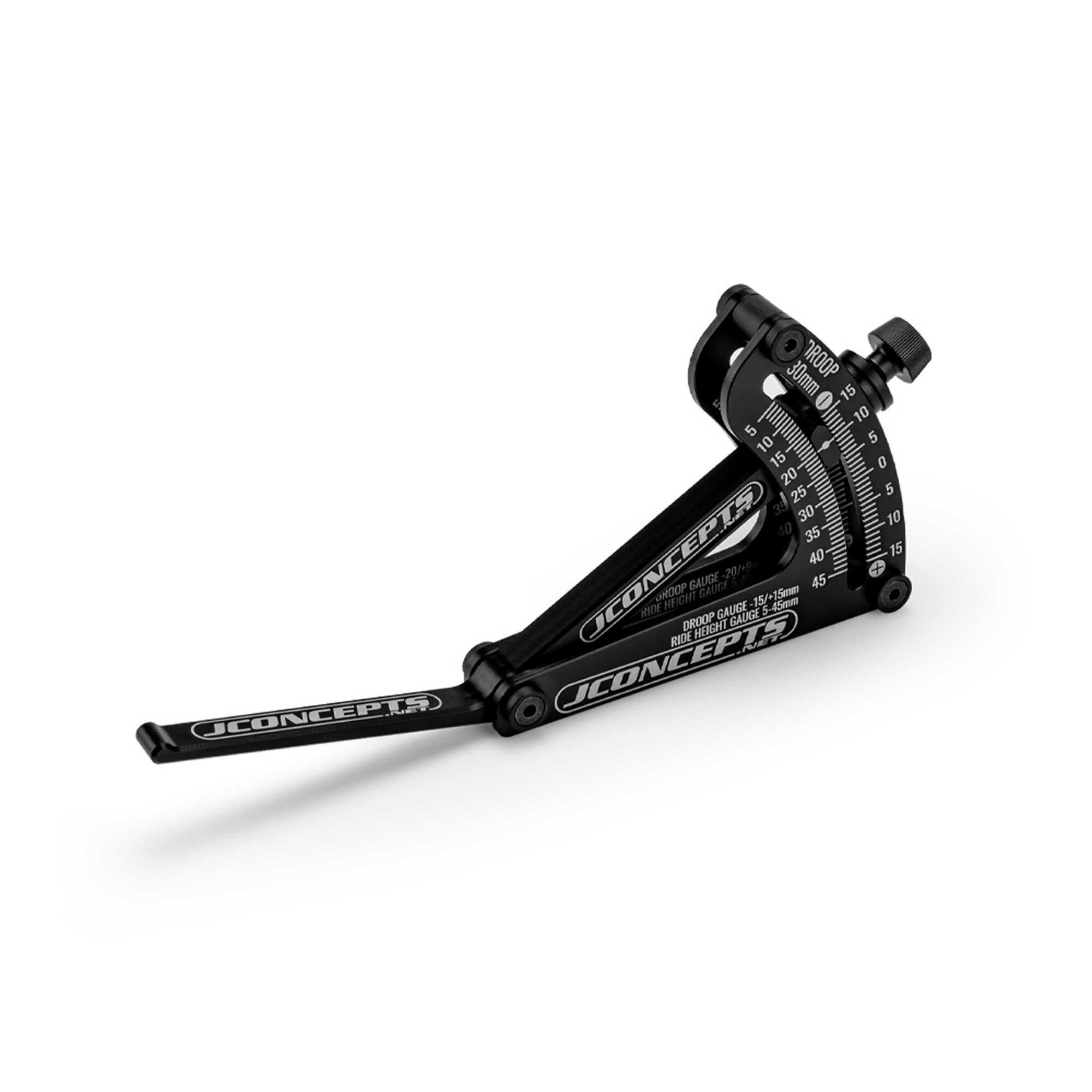 JConcepts, Inc. Aluminum Floating Ride-Height & Droop Guage, Black