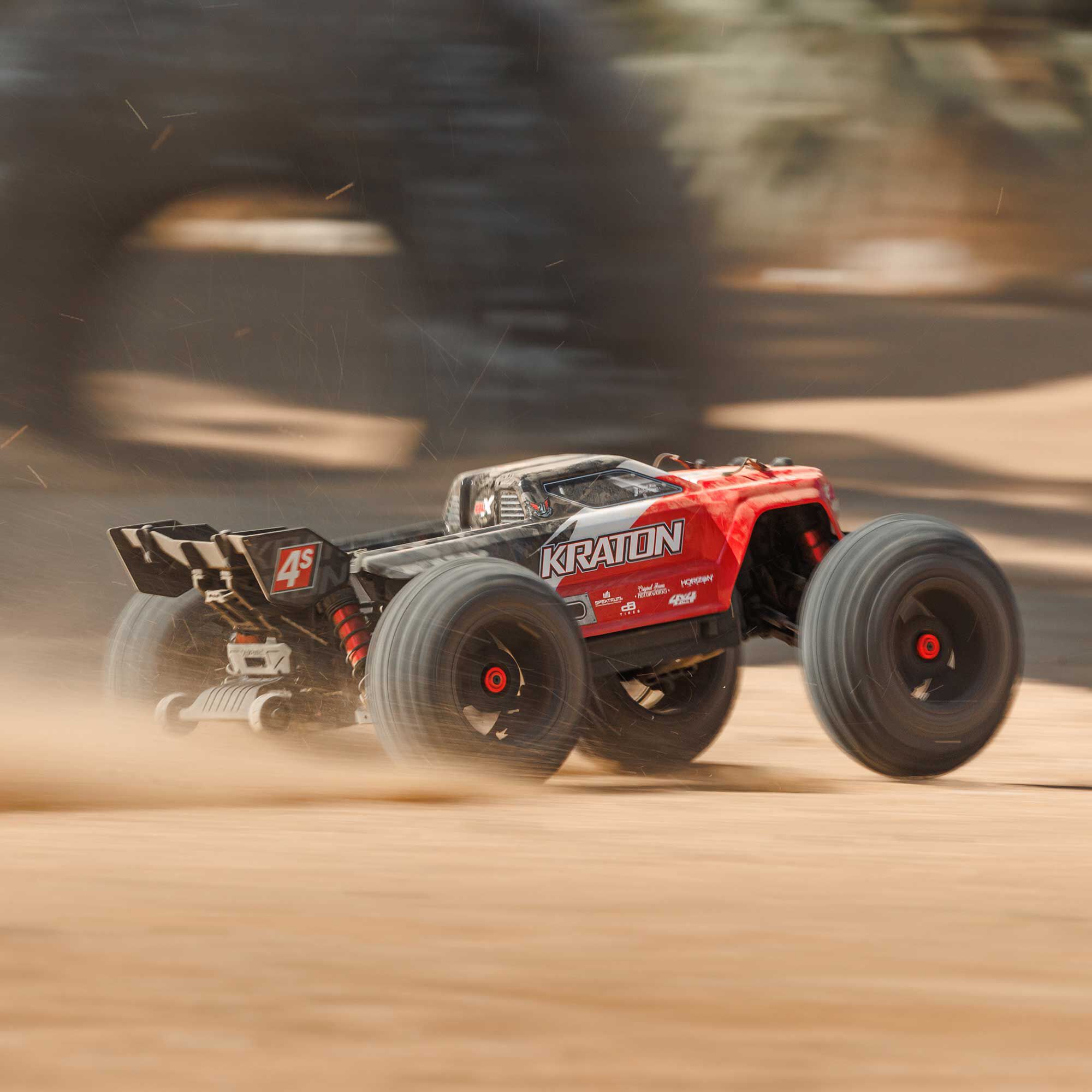 ARRMA 1/10 KRATON 4S 4X4 RTR Brushless Speed Truck, Red