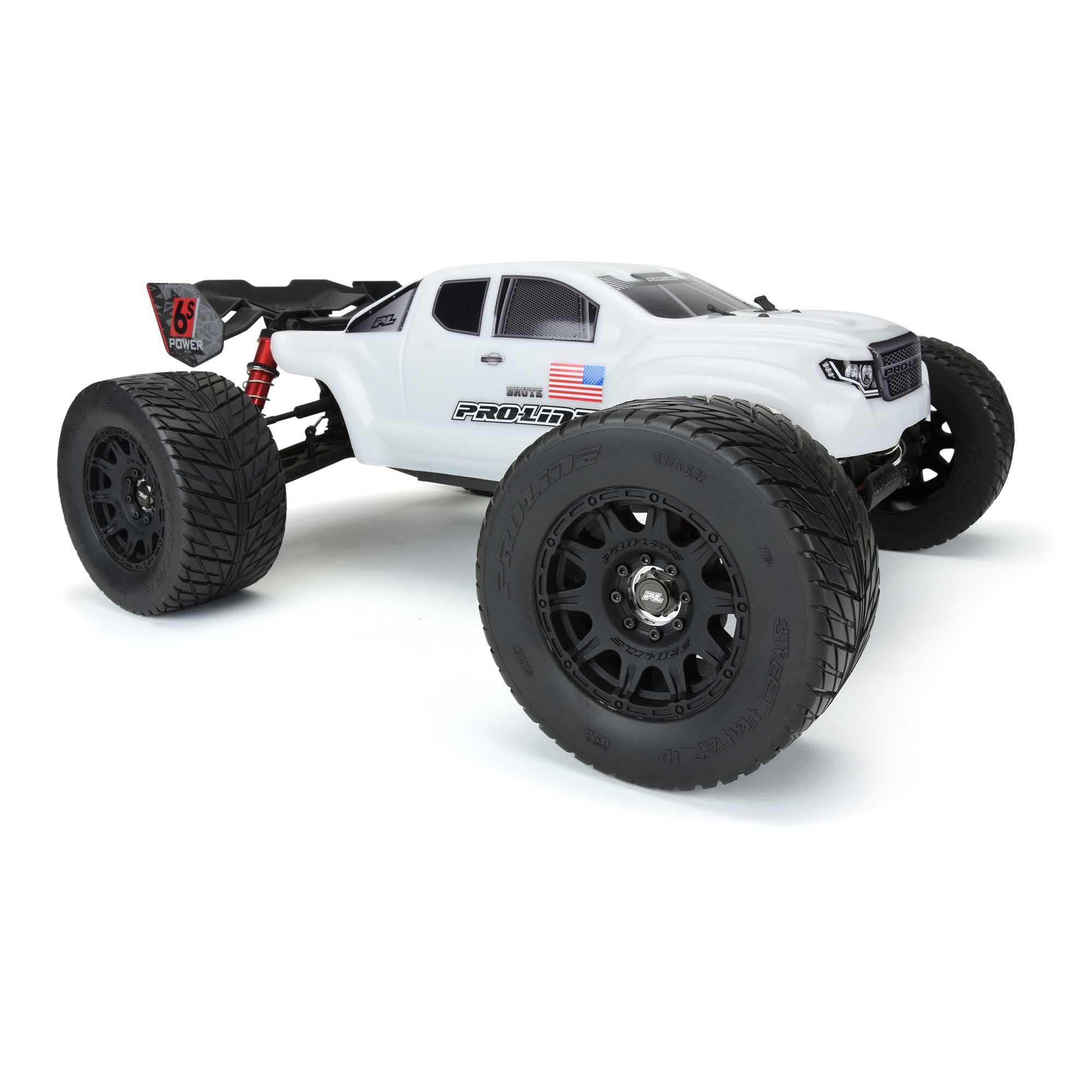 Pro-Line Racing 1/8 Street Fighter HP BELTED F/R 3.8" MT Mounted 17mm Black Raid (2)