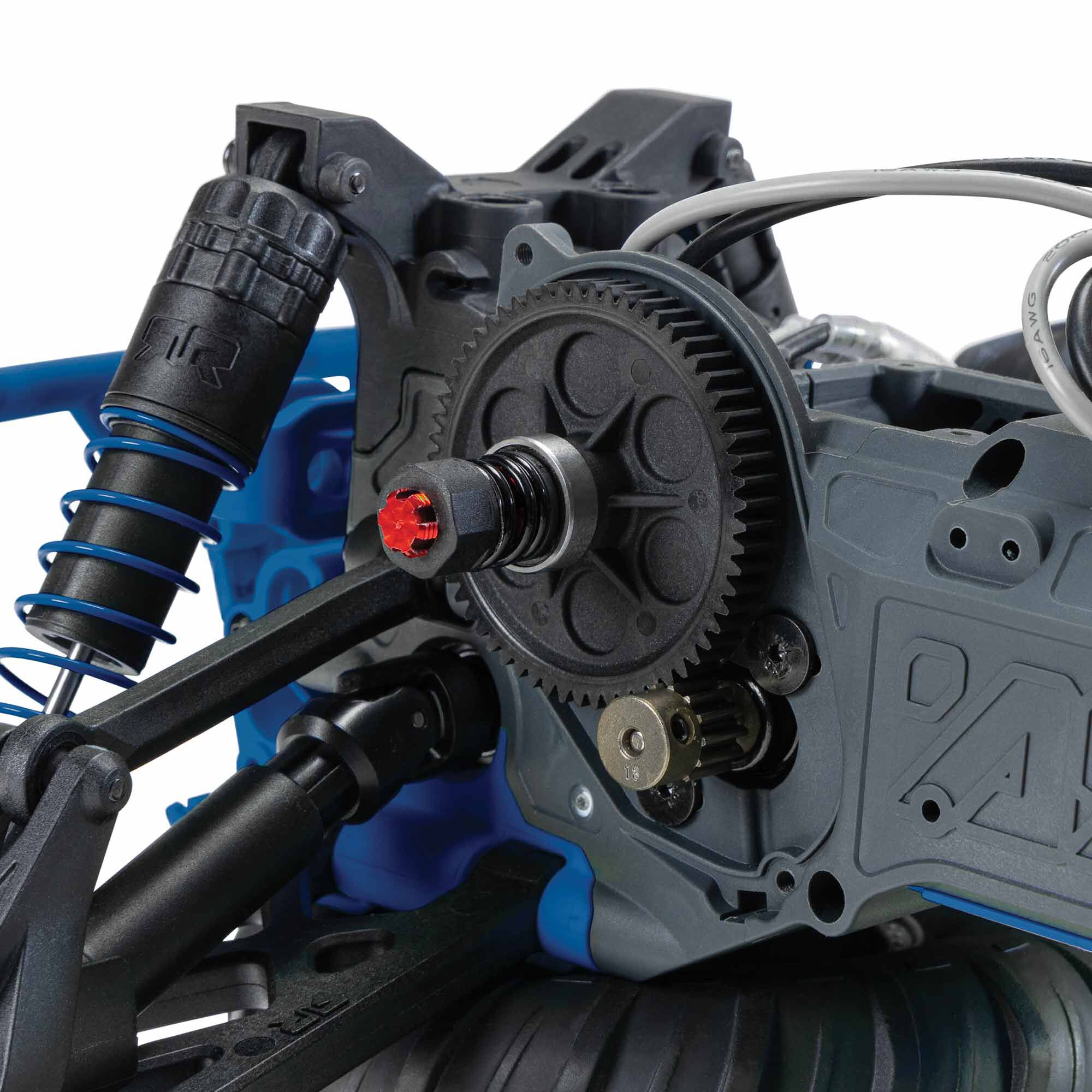 ARRMA 1/10 GORGON 2WD RTR Brushed Monster Truck, Blue