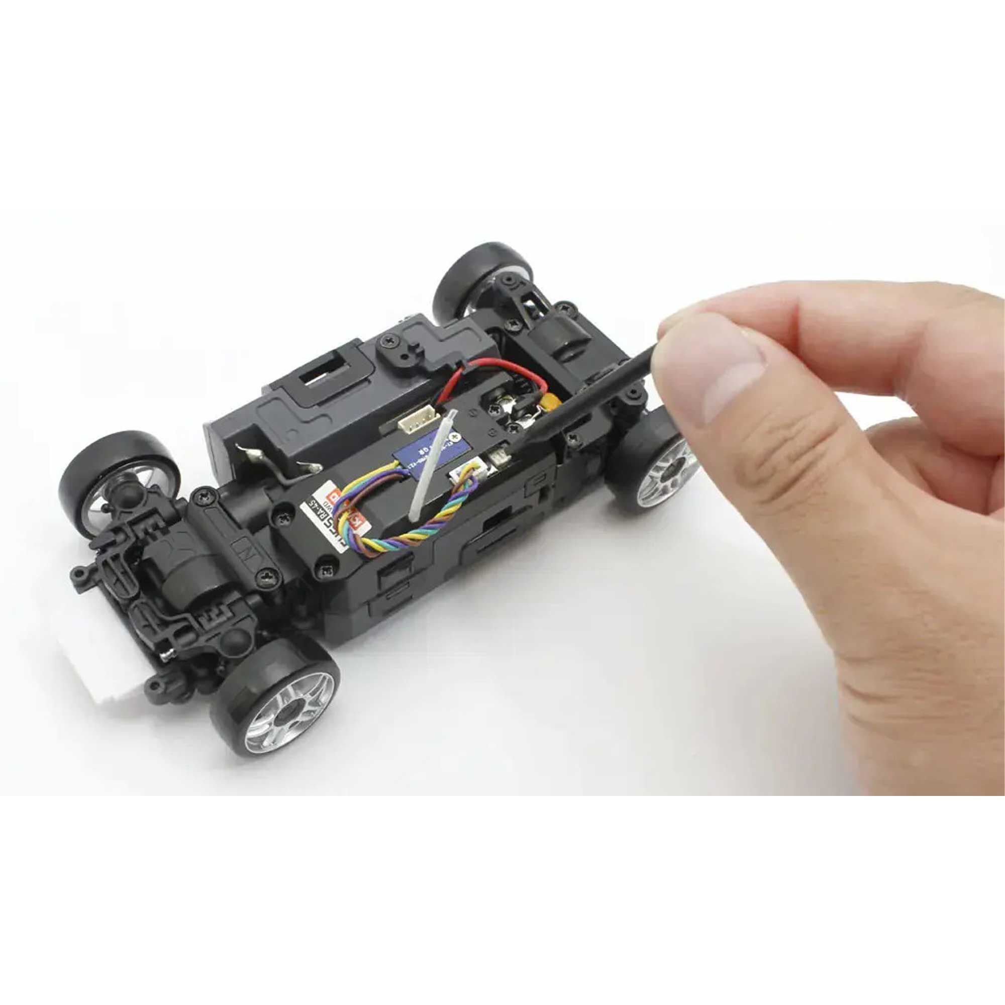 Kyosho 1/28 Toyota GRMN Yaris Rally Package MA-02 MINI-Z AWD RTR, Platinum White Pearl