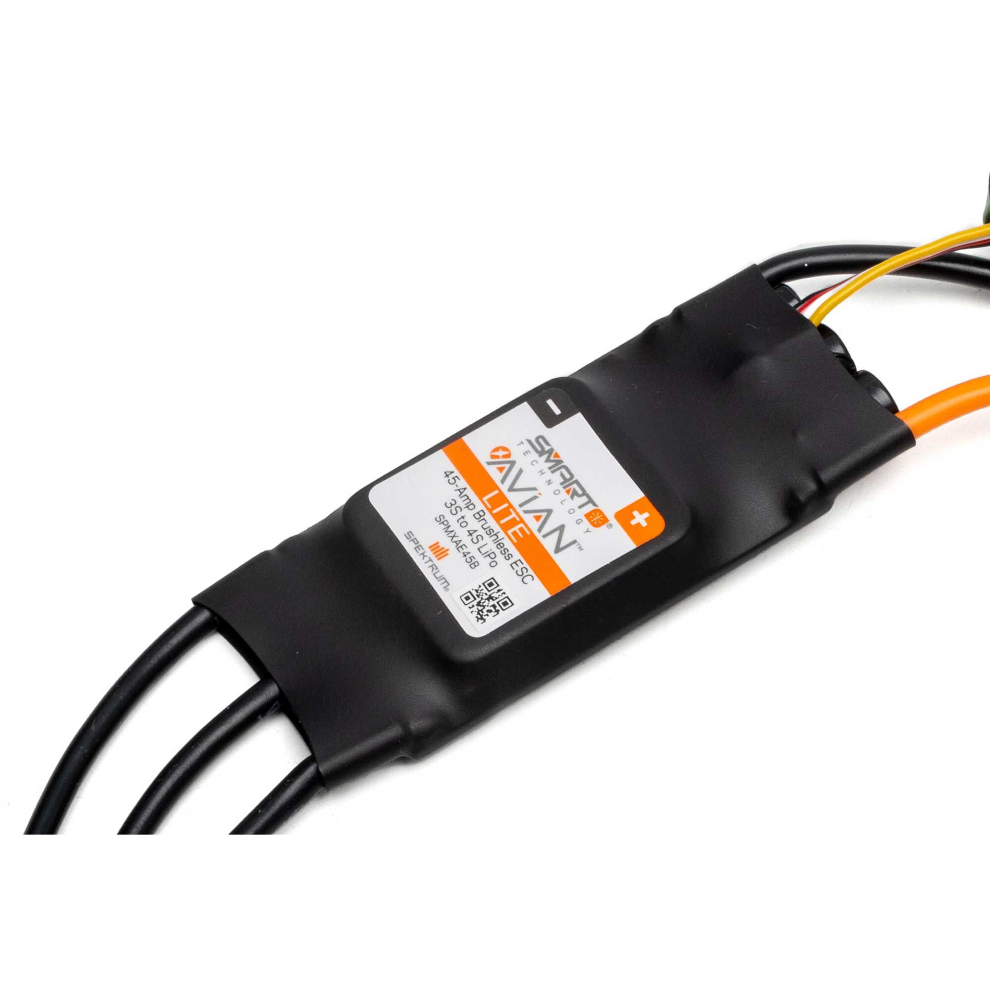 Spektrum Accessories Avian 45-Amp Smart Lite Brushless ESC; 3S-4S, IC3
