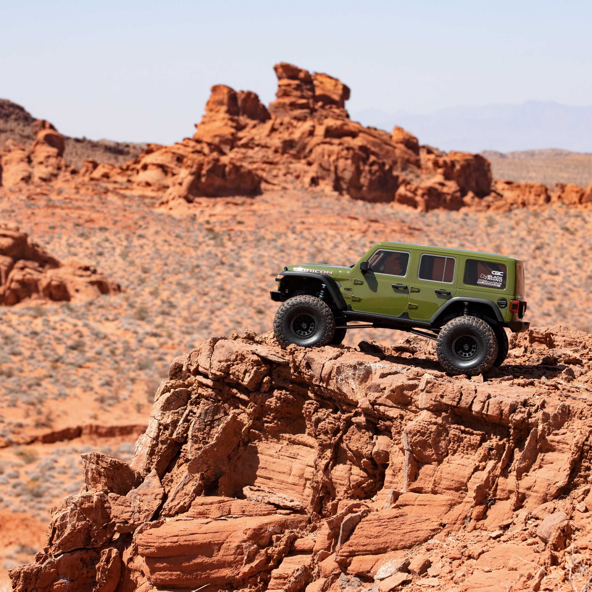 Axial 1/6 SCX6 Jeep JLU Wrangler 4X4 RTR Brushed Rock Crawler, Green