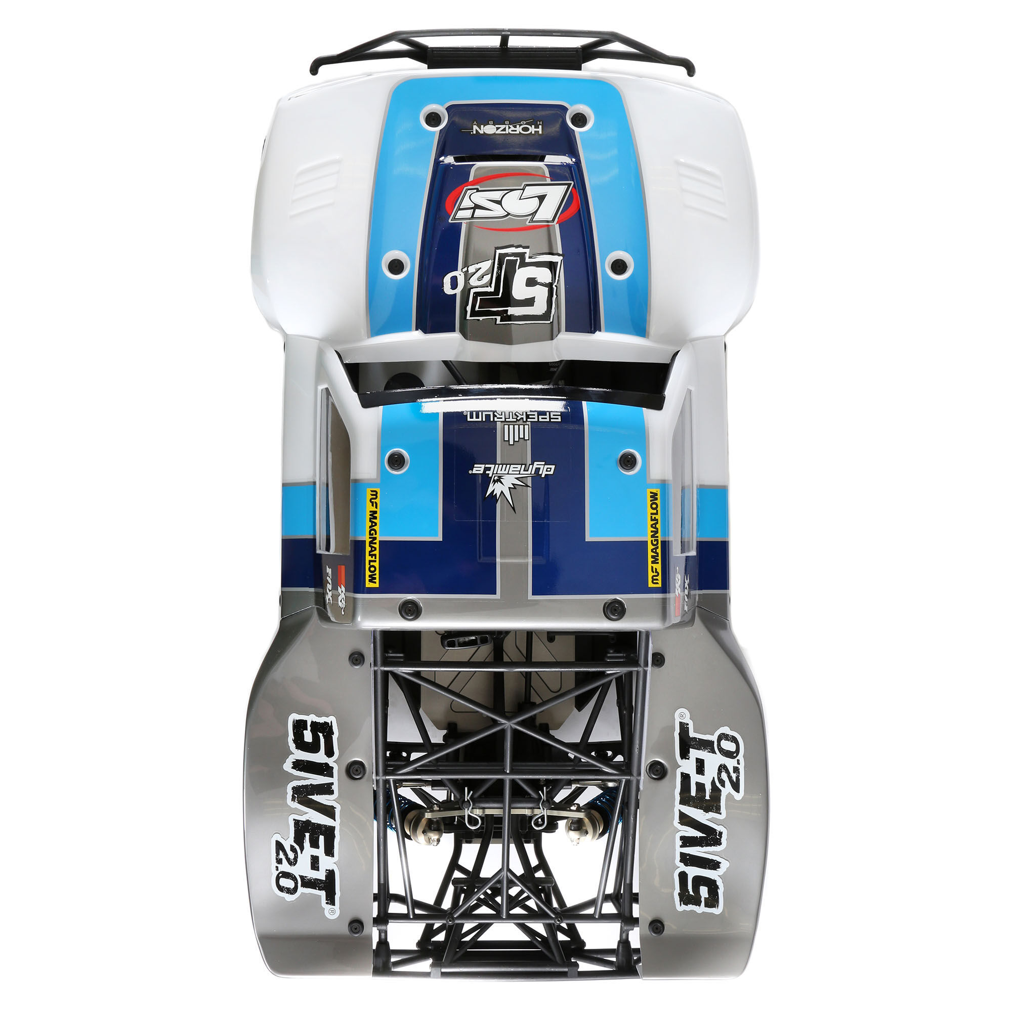 Losi 1/5 5IVE-T 2.0 V2 4X4 BND Gas Short Course Truck, Blue