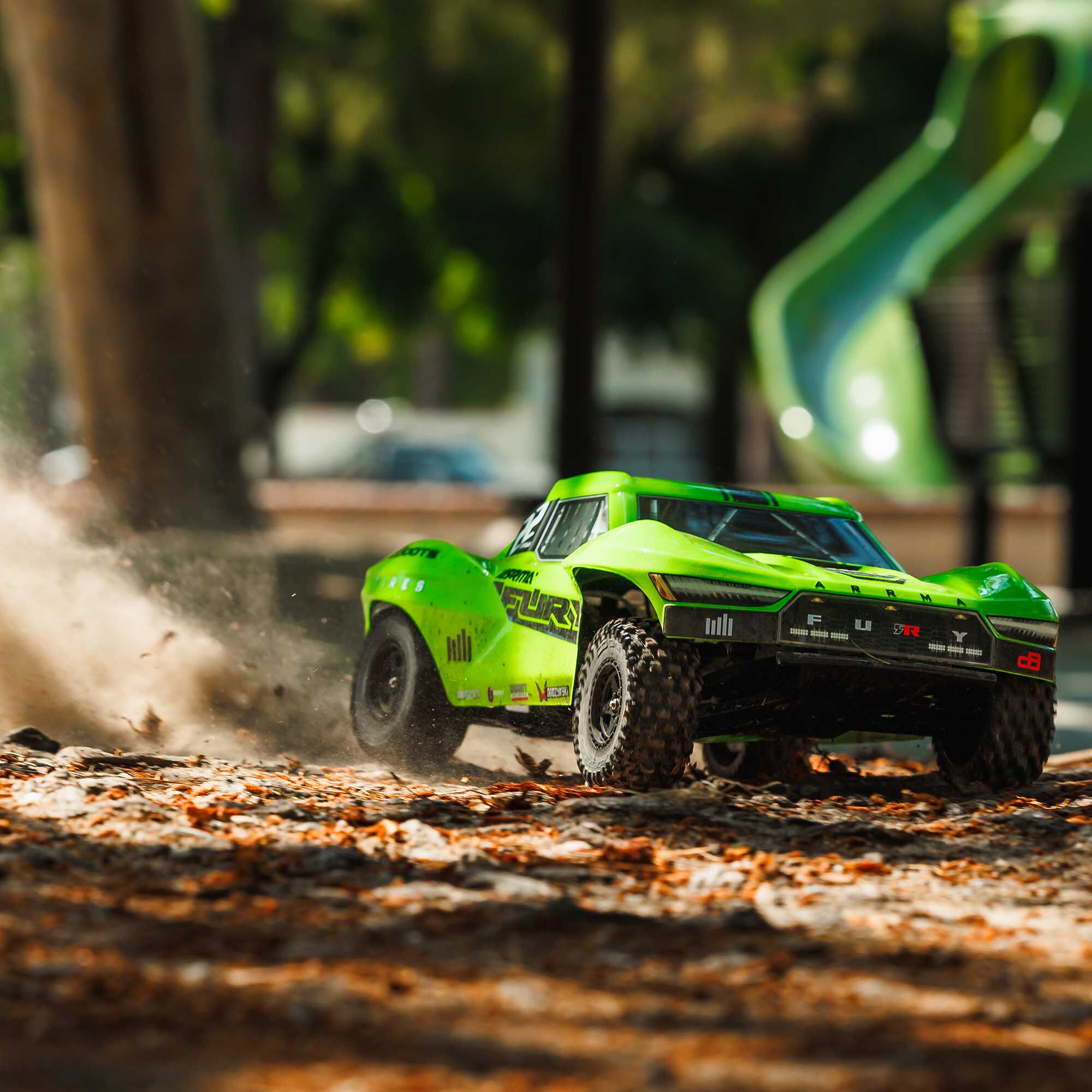 ARRMA 1/10 FURY 2WD RTR Brushed Short Course Truck, Green