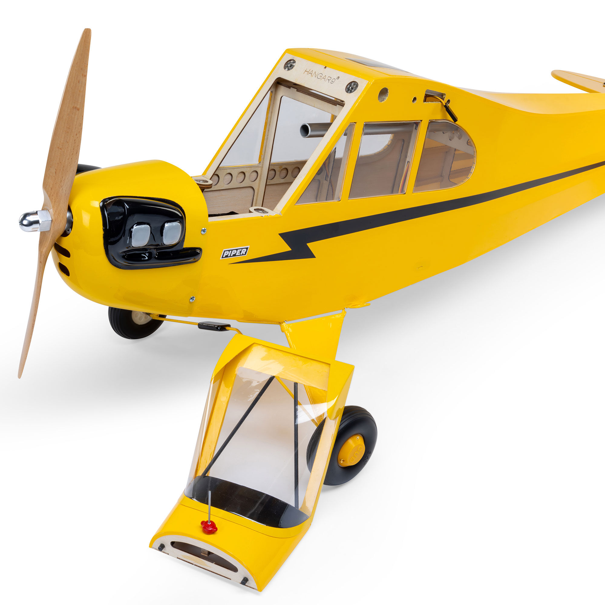 Hangar 9 J-3 Cub 10cc EP PNP, 82.5" with Receiver and Battery Combo