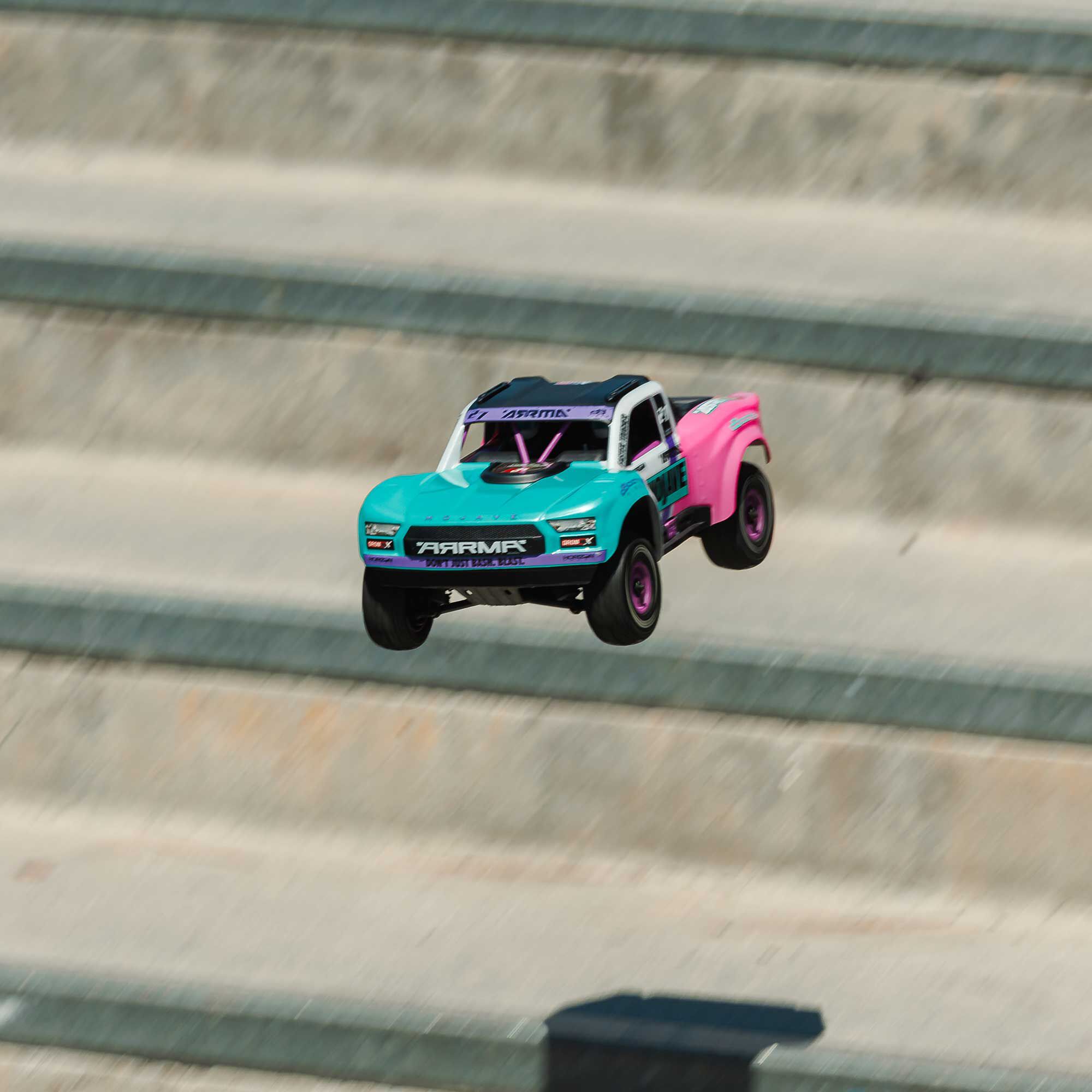 ARRMA 1/16 MOJAVE GROM 223S DSC 4X4 RTR Brushless Desert Truck, Teal (Battery & Charger Included)